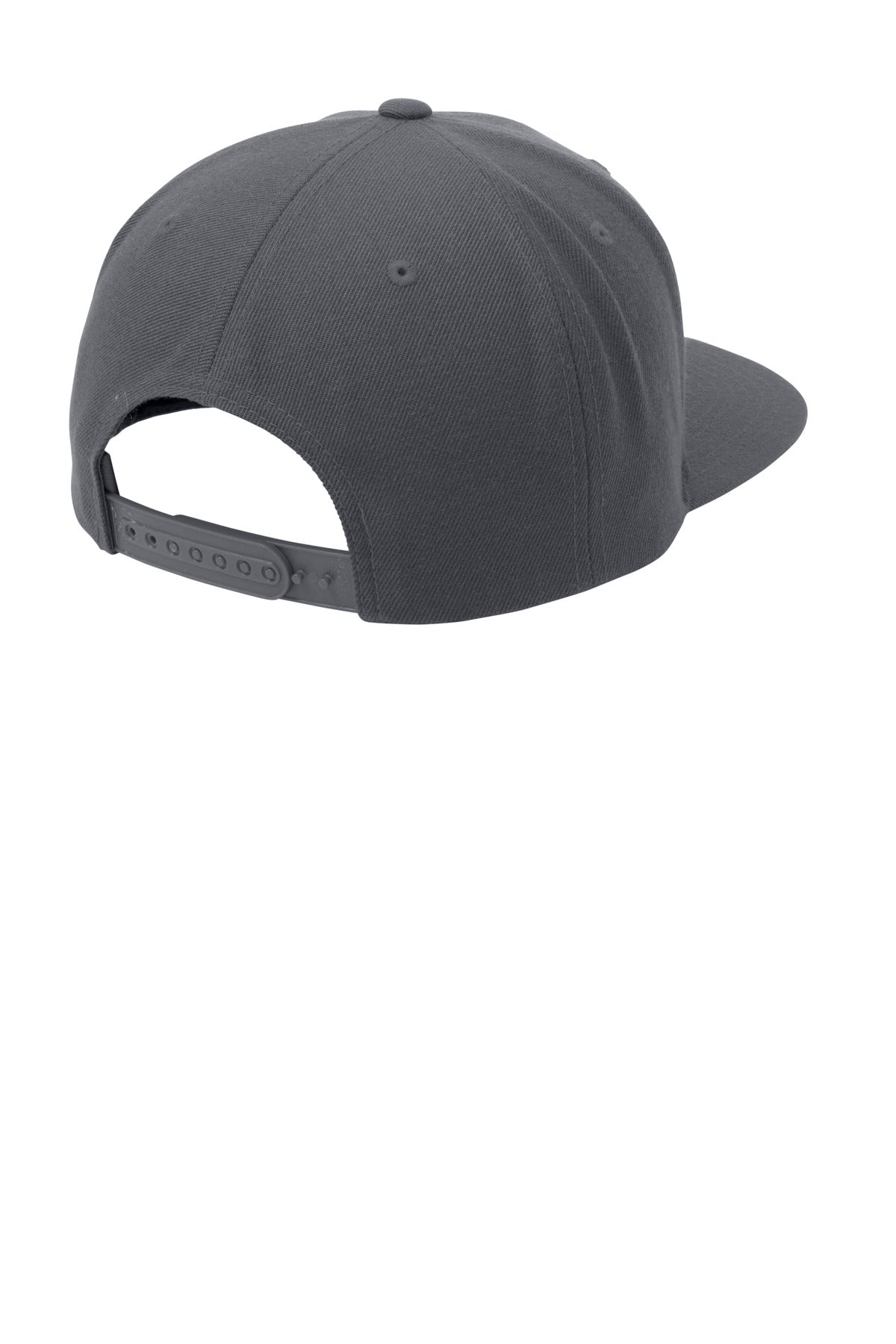 Rear View of Graphite Sport-Tek YP Classics Flat Bill Snapback Cap. STC19