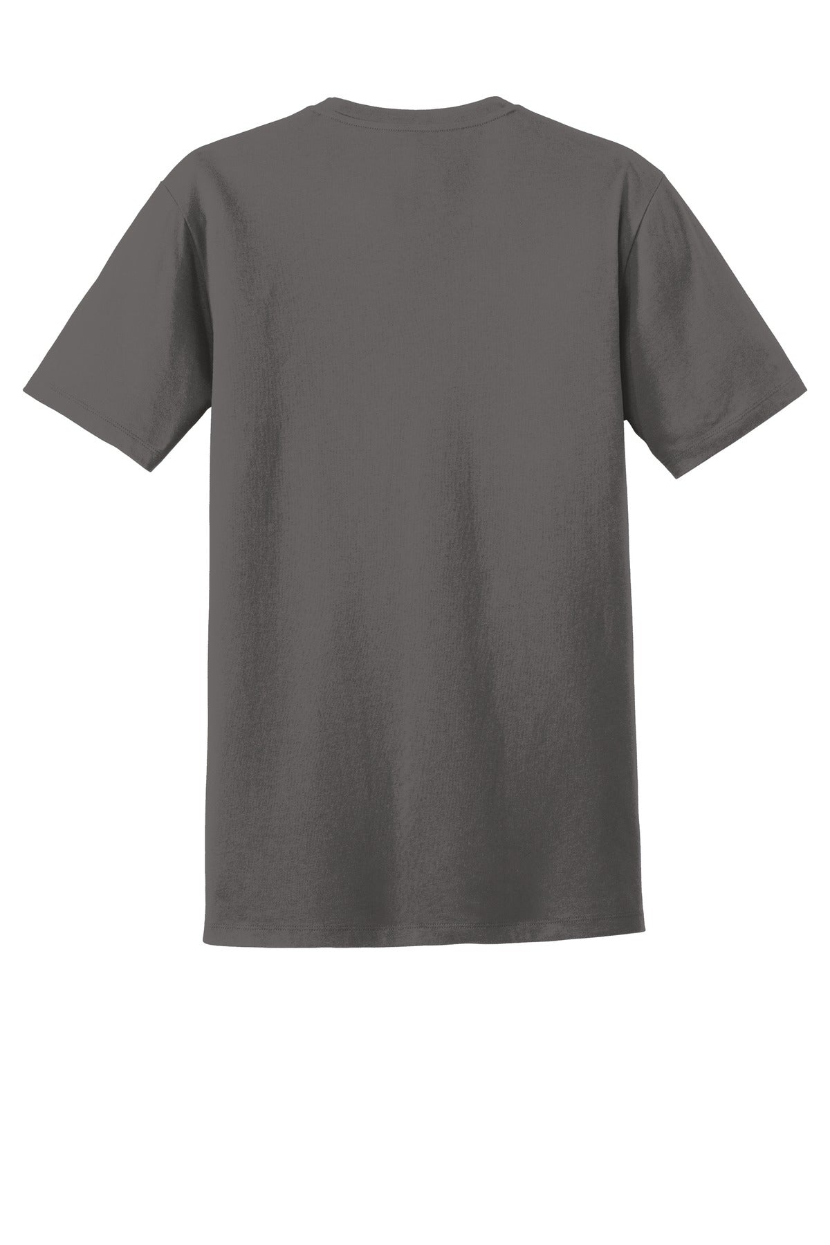 Rear View of Graph/Lt Gr Tw New Era Heritage Blend Varsity Tee. NEA107