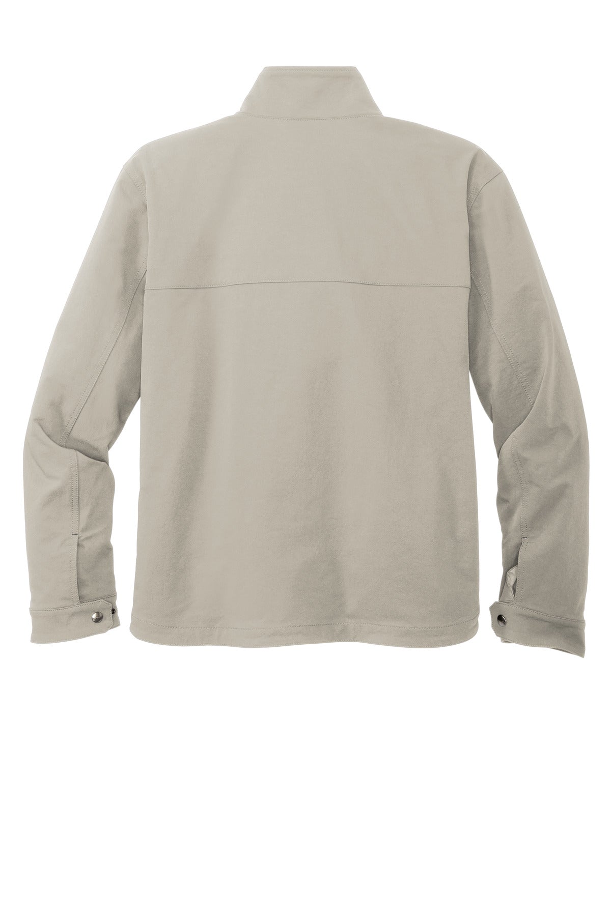 Rear View of Greige Carhartt Super Dux Soft Shell Jacket CT105534