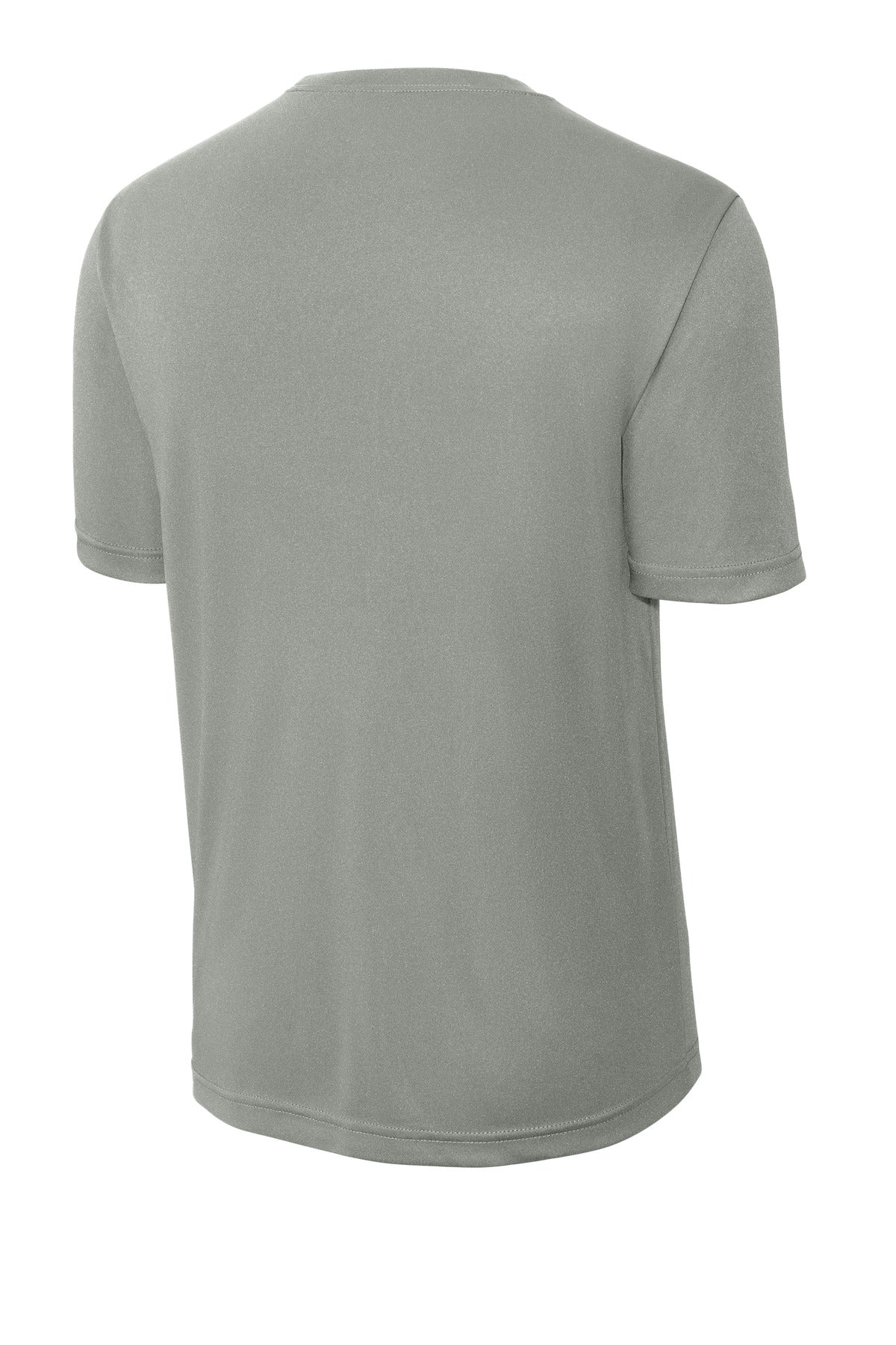 Rear View of Grey Concrete Sport-Tek Tall PosiCharge Competitor Tee. TST350