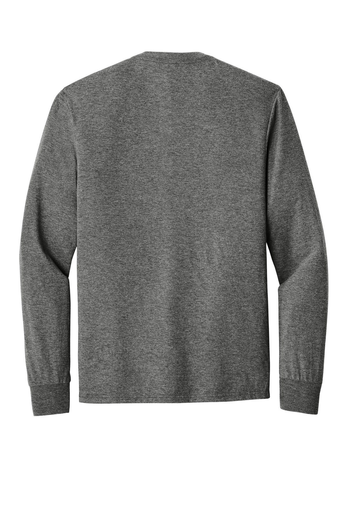 Rear View of Grey Frost District Perfect Tri Long Sleeve Tee . DM132