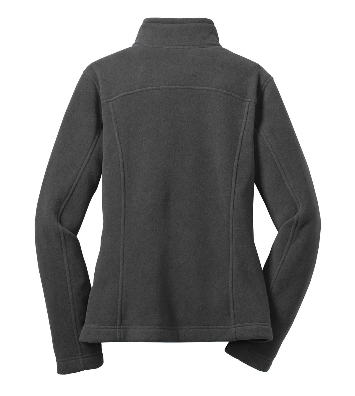 Rear View of Grey Steel Eddie Bauer - Women's Full-Zip Fleece Jacket. EB201