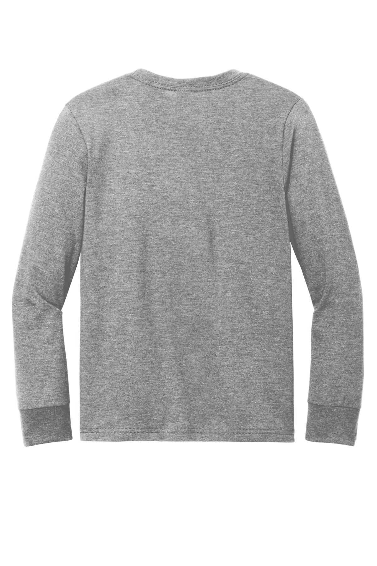 Rear View of GreyFrost District Youth Perfect Tri Long Sleeve Tee DT132Y