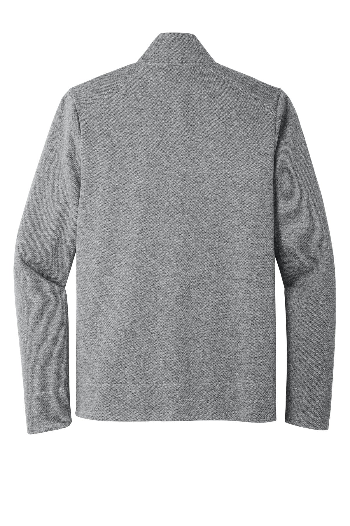 Rear View of GreyHthr Port Authority Network Fleece Jacket F422