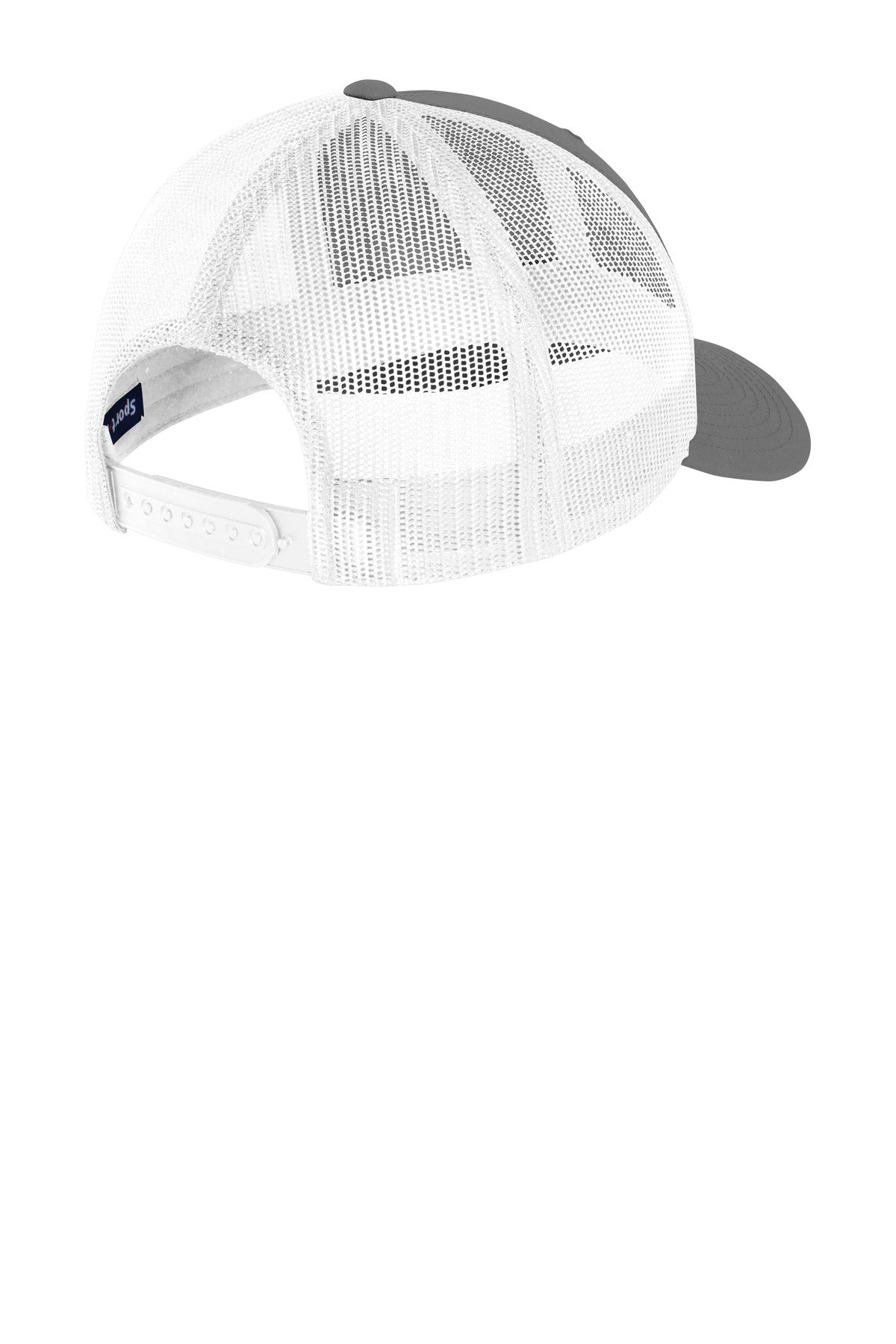Rear View of Grph/White Sport-Tek YP Classics Retro Trucker Cap. STC39