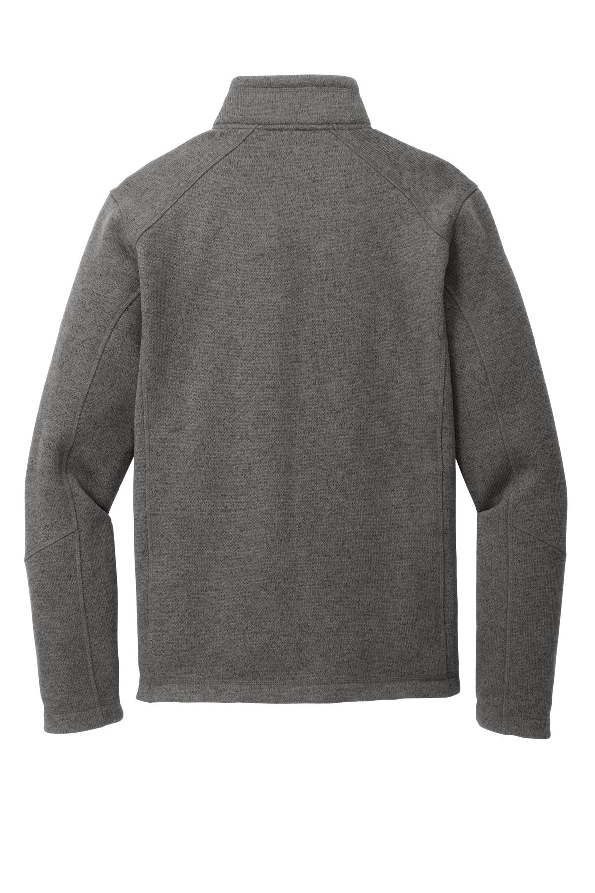 Rear View of GrySmkHthr Port Authority Arc Sweater Fleece 1/4-Zip F426