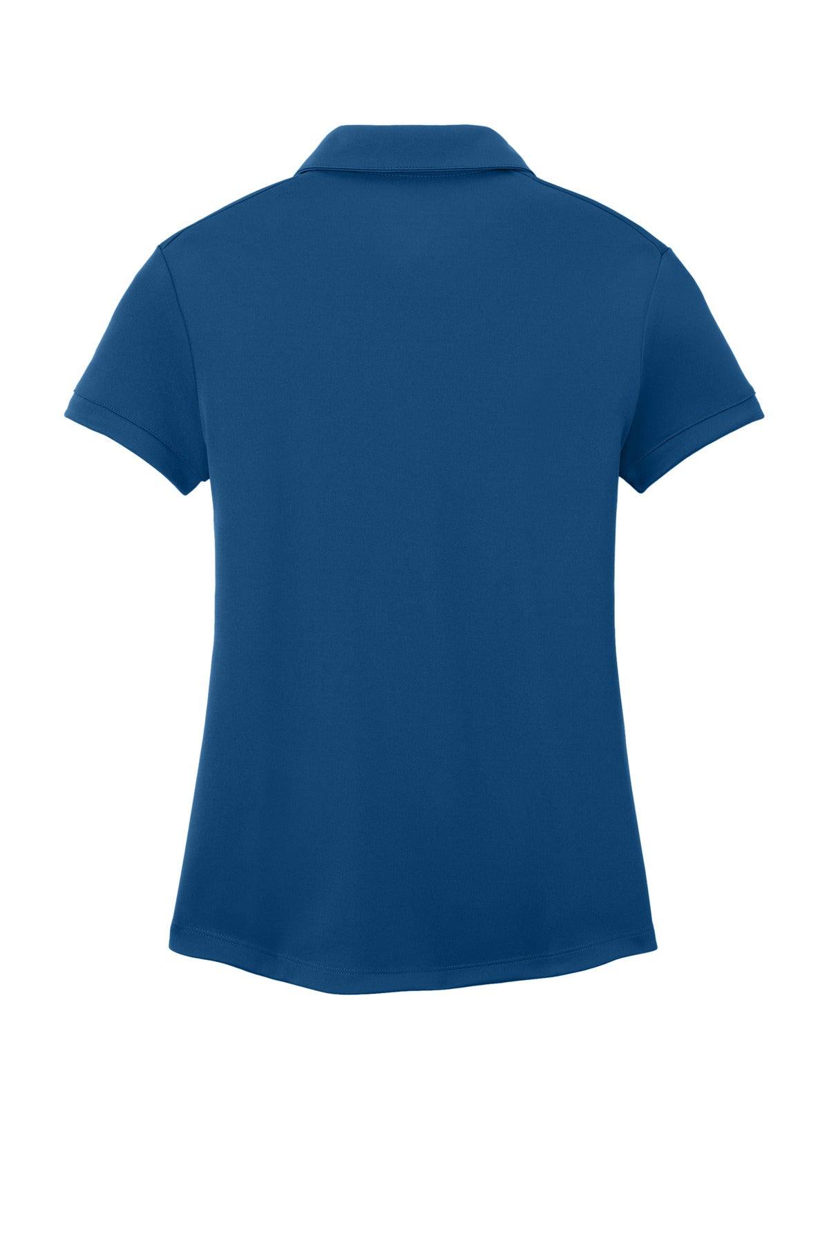 Rear View of Gym Blue Nike Women's Dri-FIT Players Modern Fit Polo. 811807