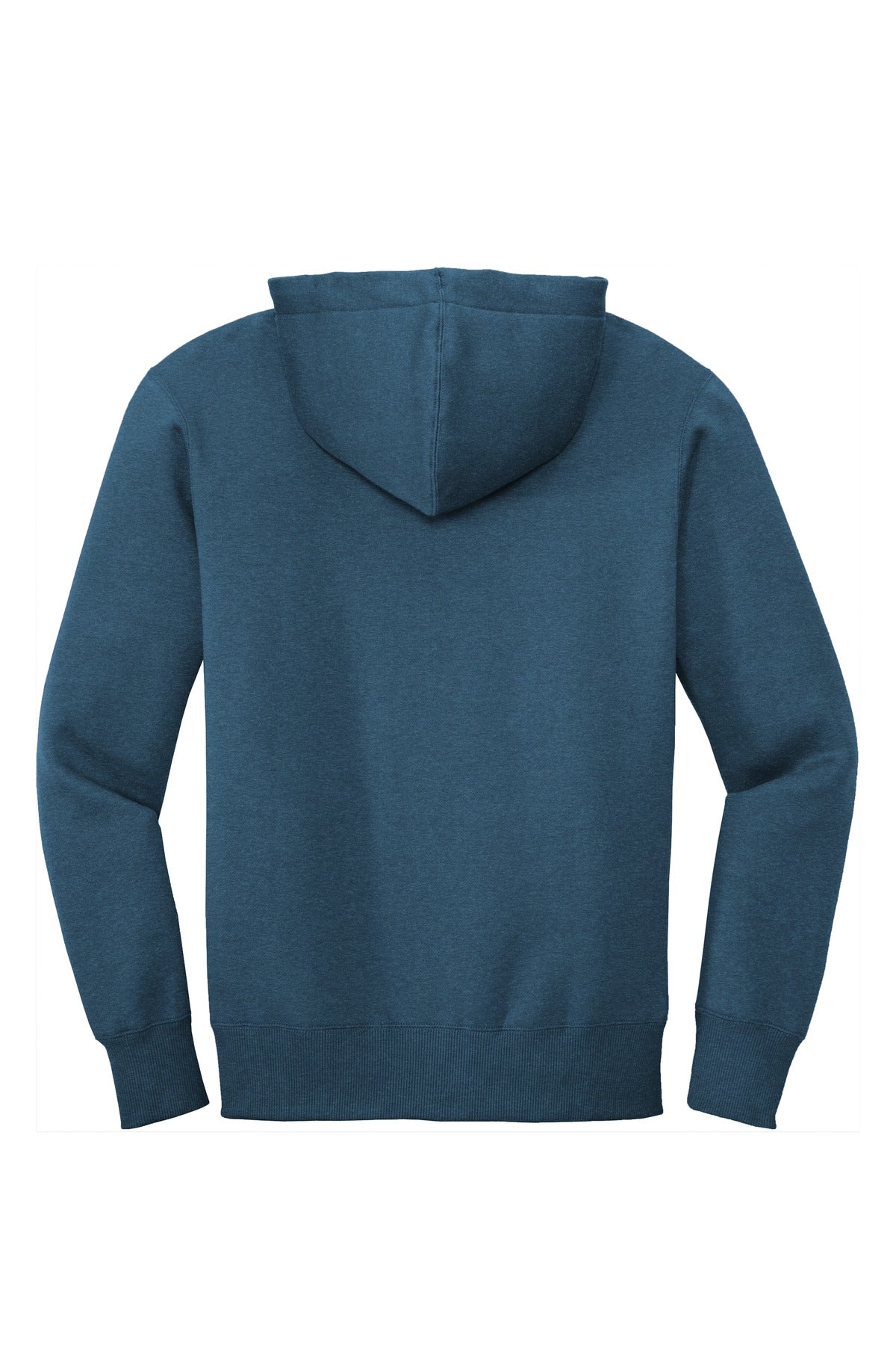 Rear View of He Poseidon Bl District Perfect Weight Fleece Full-Zip Hoodie DT1103