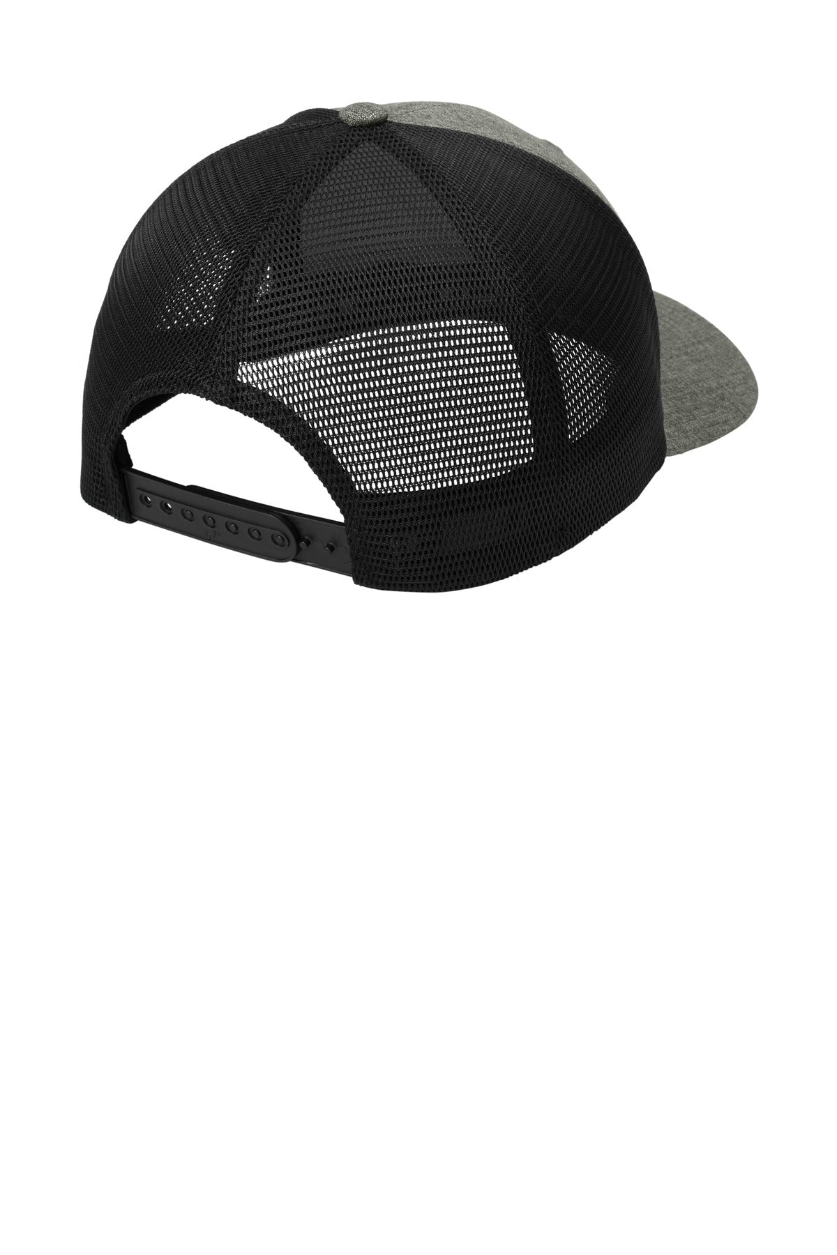 Rear View of HtGrph/Blk Port Authority Flexfit 110 Mesh Cap C110