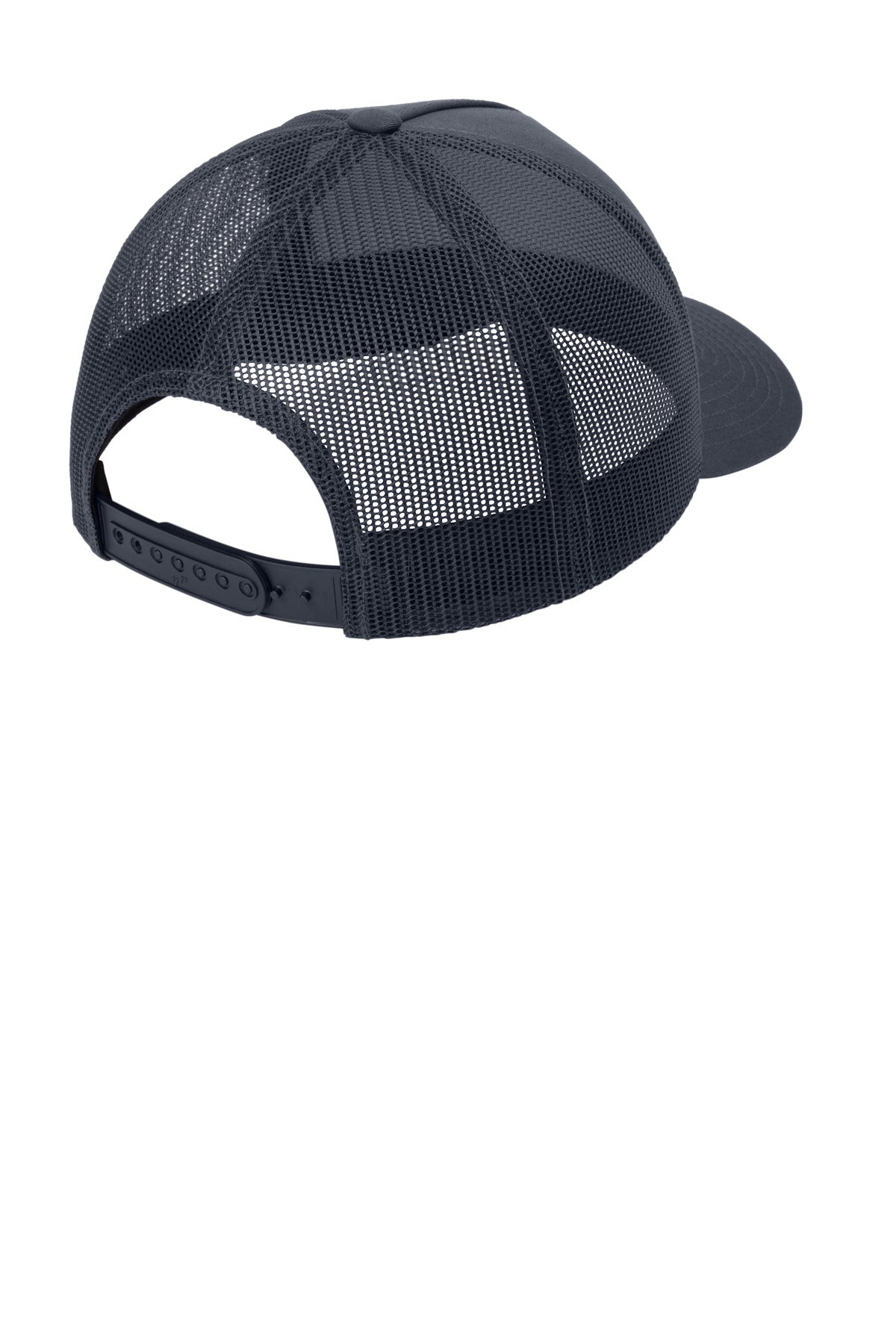 Rear View of IrGry/IrGy Sport-Tek YP Classics Retro Trucker 5-Panel Cap STC54