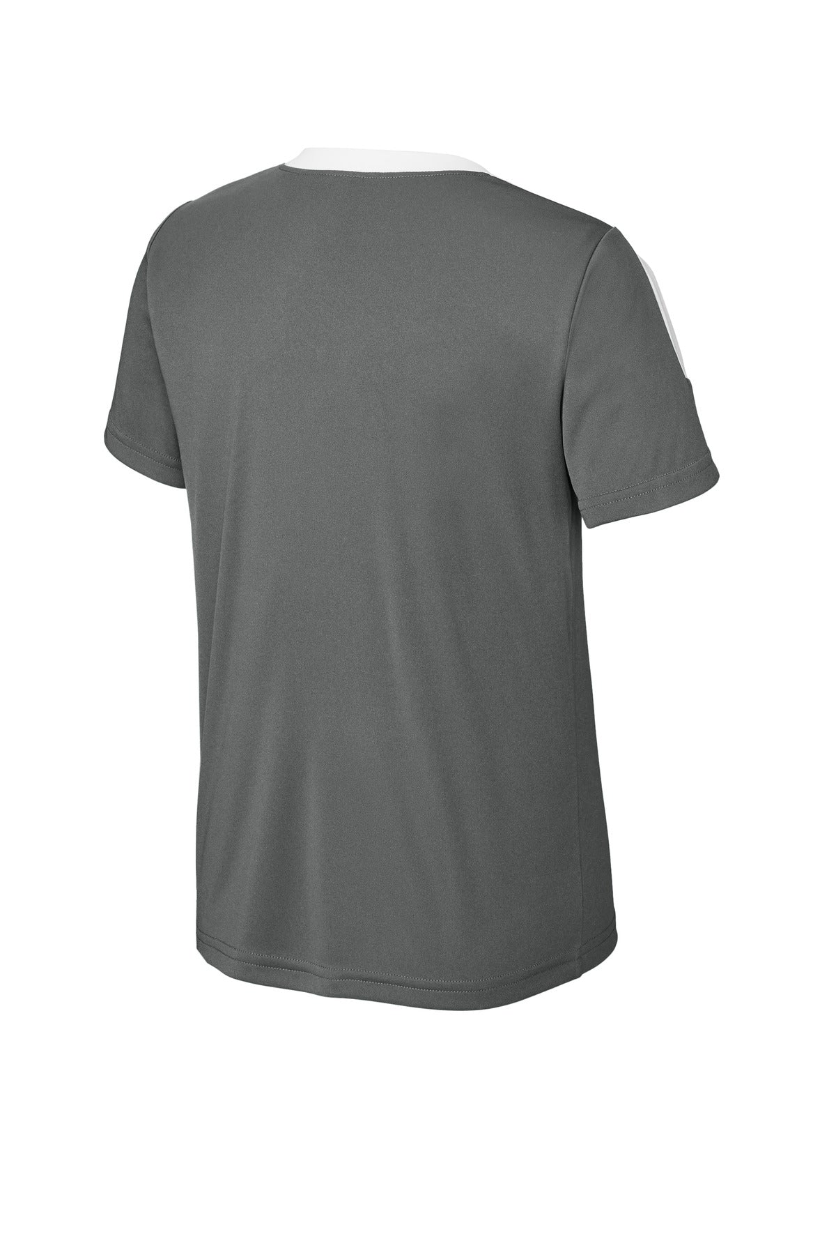 Rear View of IrGy/White Sport-Tek Youth Competitor United Crew YST100
