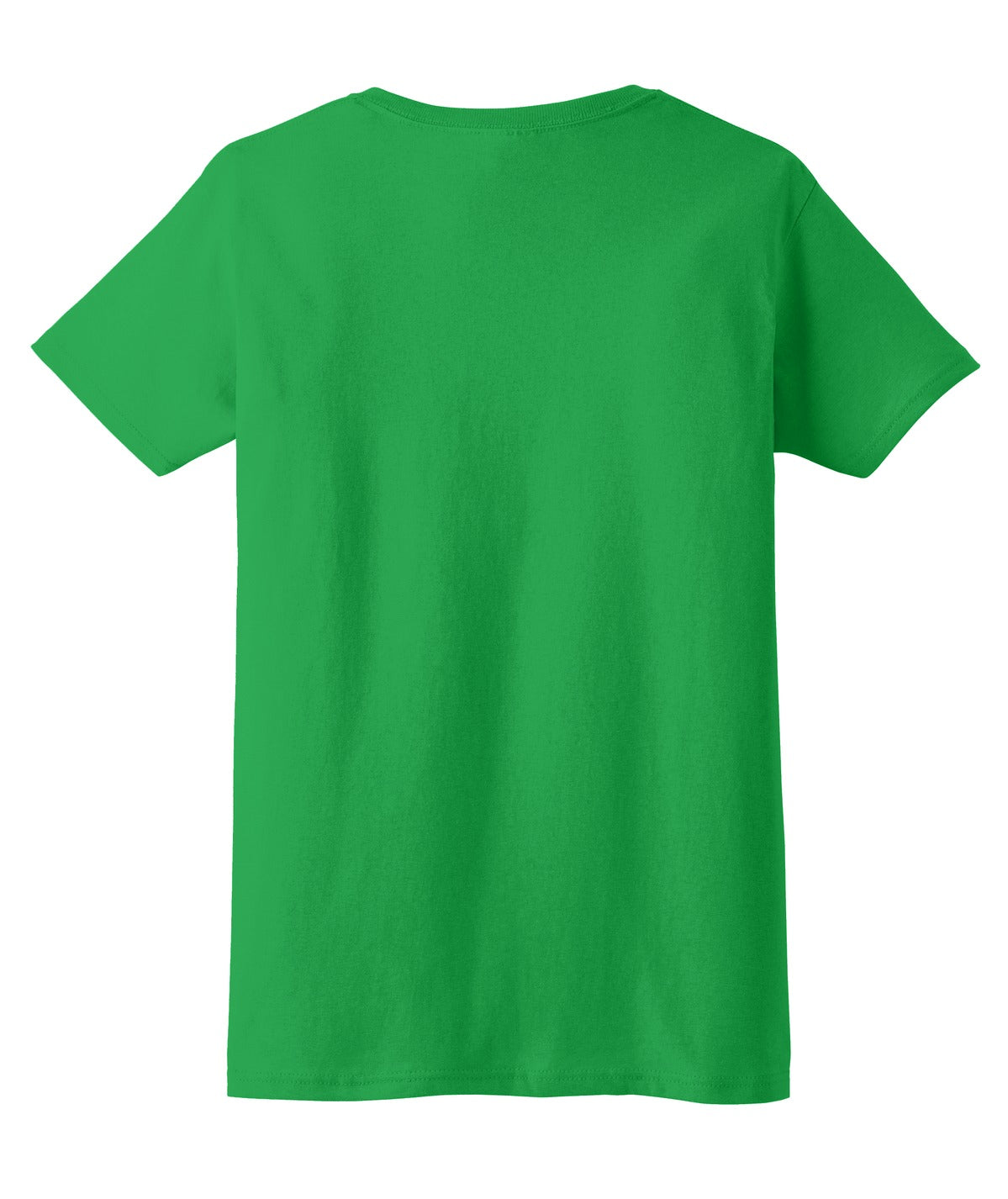 Rear View of Irish Green Gildan Women's Ultra Cotton 100% US Cotton T-Shirt. 2000L