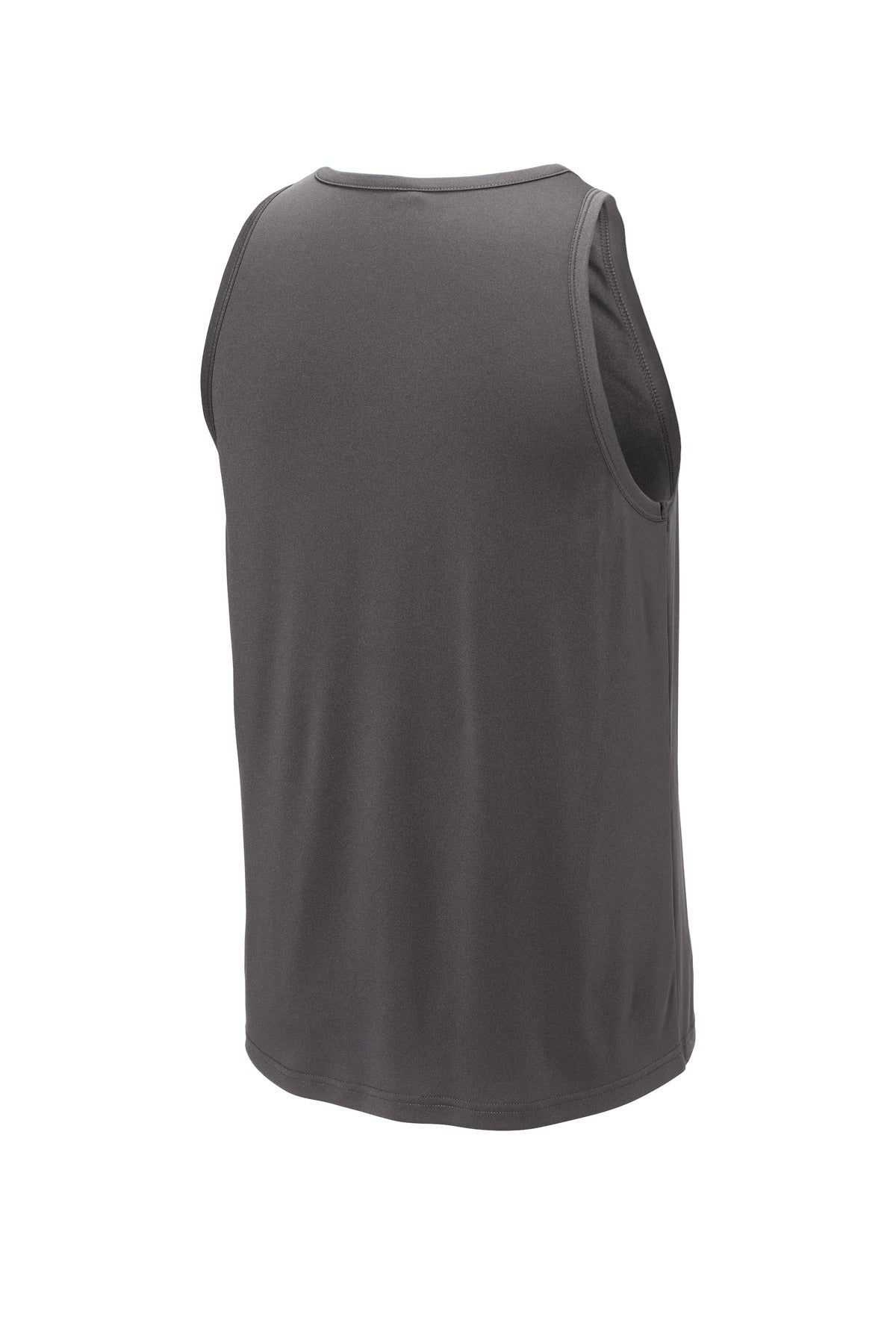 Rear View of Iron Grey Sport-Tek PosiCharge Competitor Tank. ST356