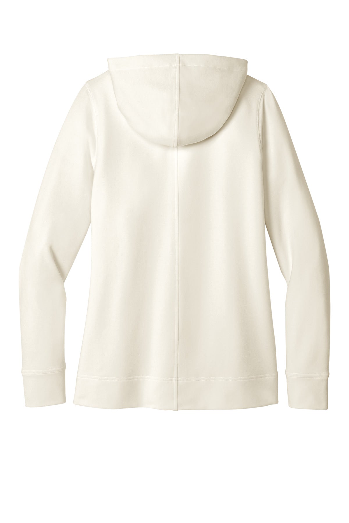 Rear View of IvoryChiff Port Authority Women's Microterry Pullover Hoodie LK826