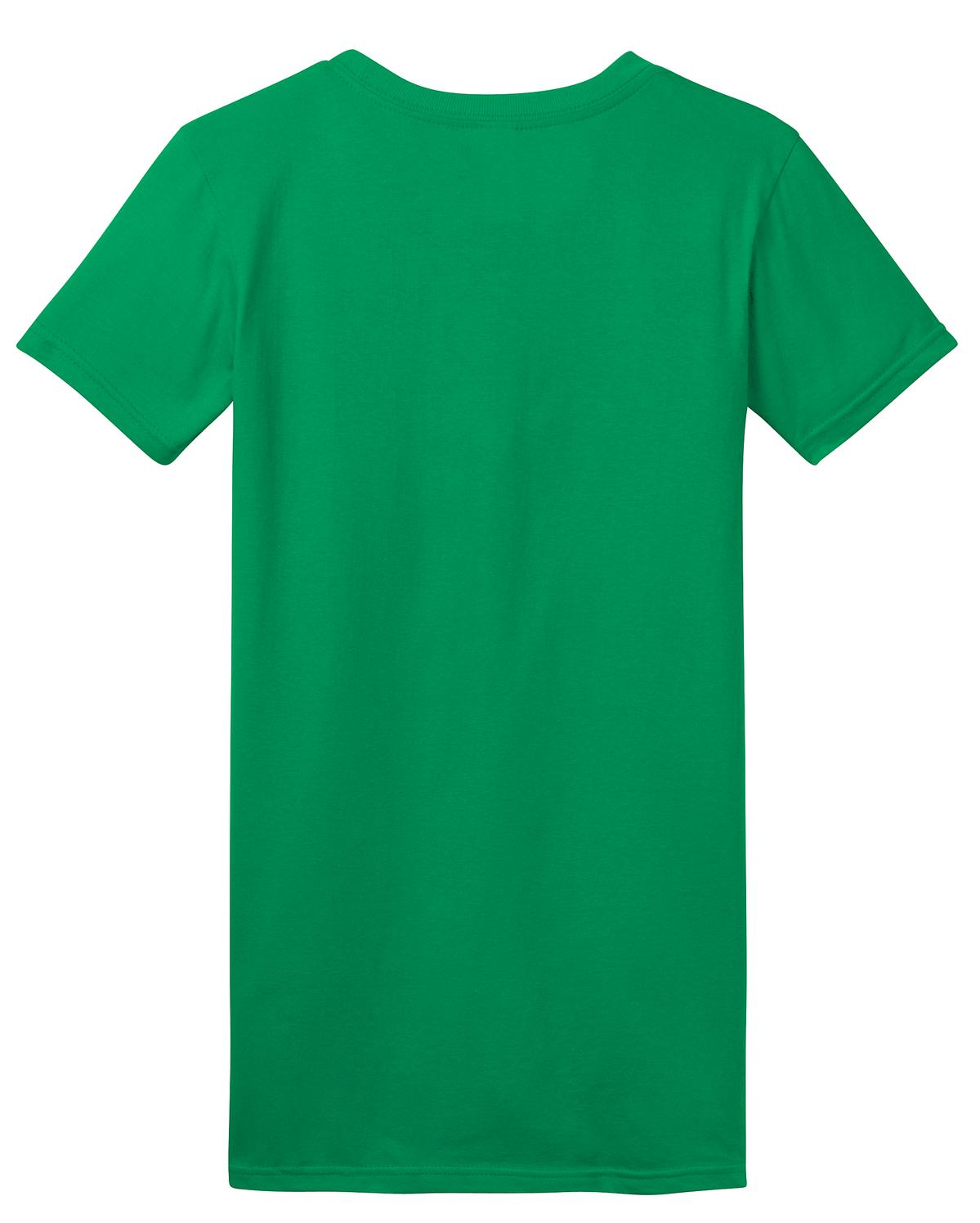 Rear View of Kelly Green District Women's Fitted The Concert Tee DT5001