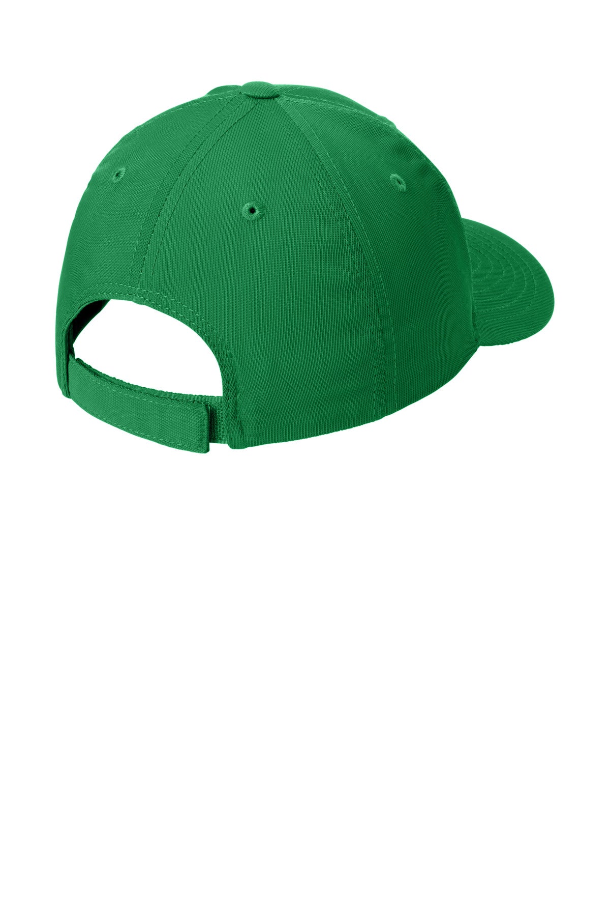 Rear View of Kelly Green Sport-Tek Dry Zone Nylon Cap. STC10