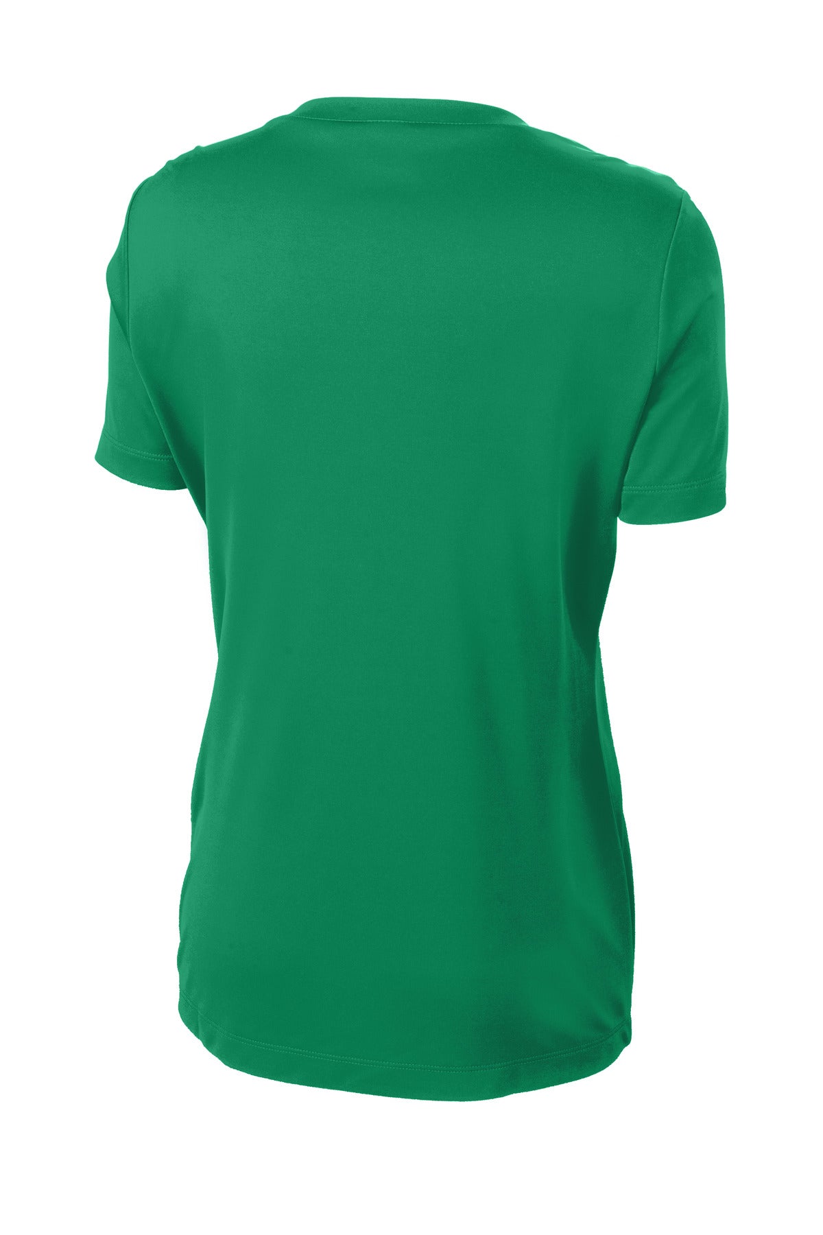 Rear View of Kelly Green Sport-Tek Women's PosiCharge Competitor Tee. LST350