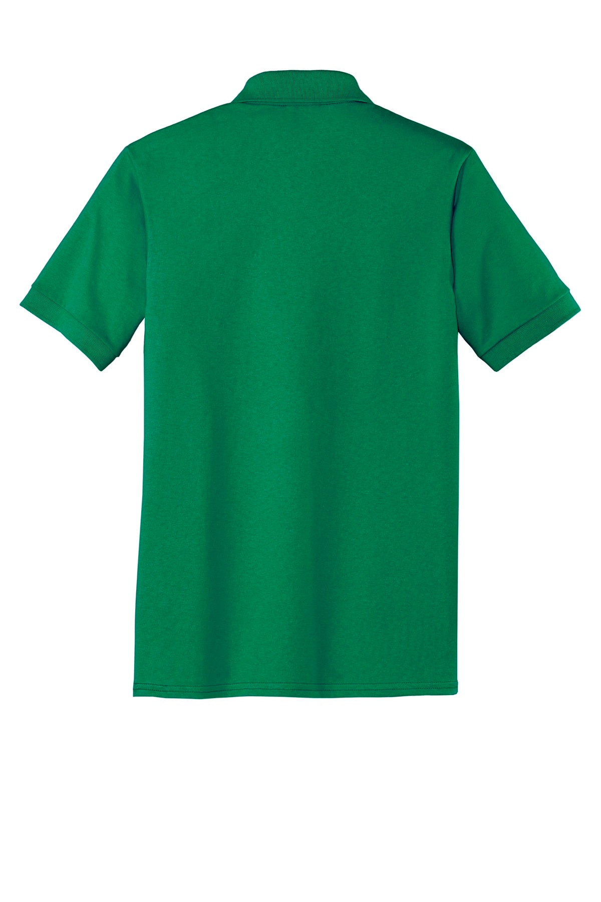 Rear View of Kelly Port & Company Tall Core Blend Jersey Knit Polo. KP55T