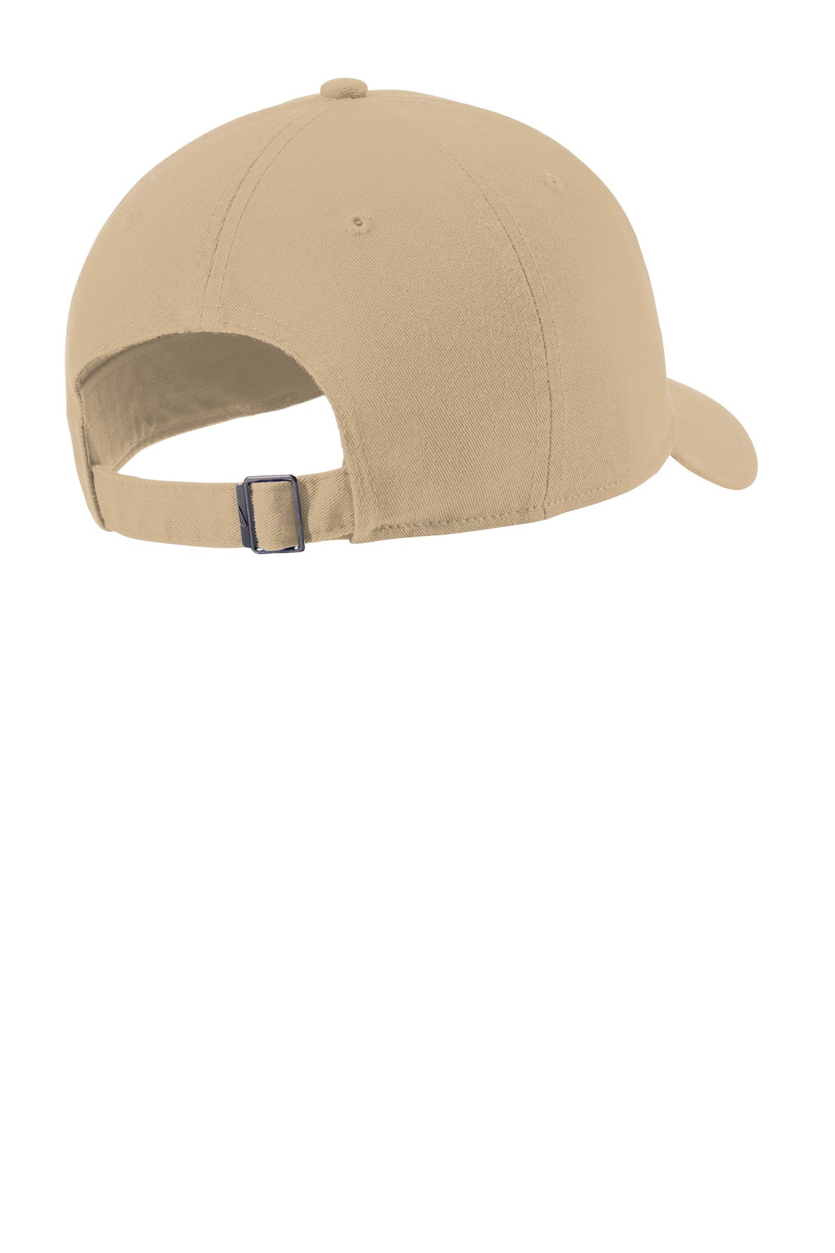 Rear View of Khaki Nike Heritage Cotton Twill Cap NKFB5677