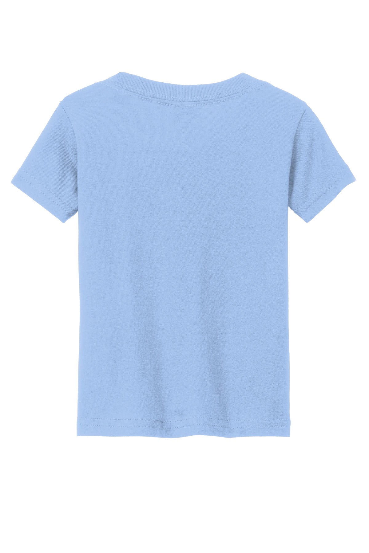 Rear View of Light Blue Gildan Heavy Cotton Toddler T-Shirt 5100P