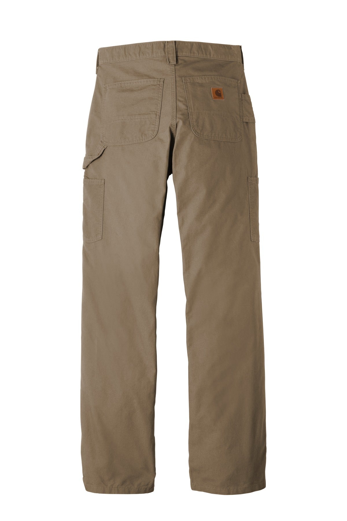 Rear View of Light Brown Carhartt Canvas Work Dungaree. CTB151