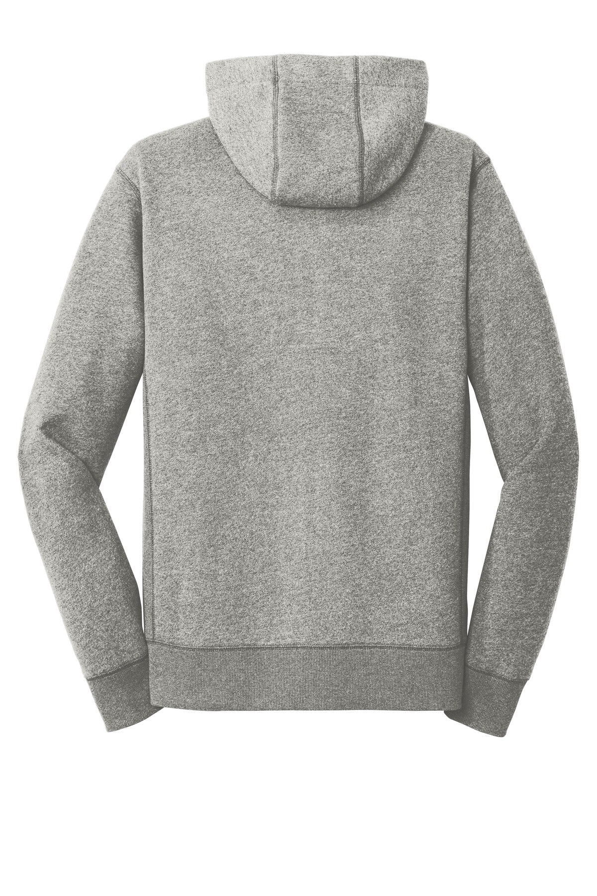 Rear View of Light Graph Tw New Era French Terry Full-Zip Hoodie. NEA502