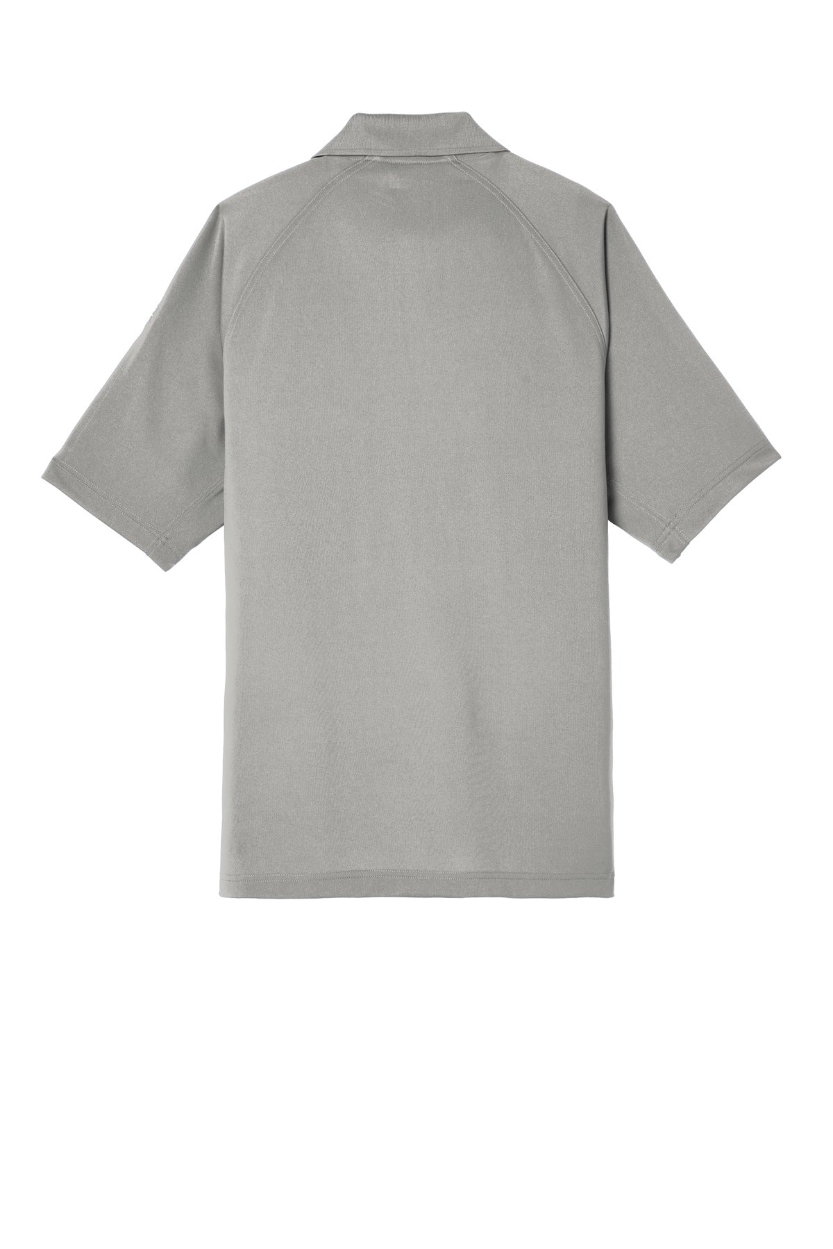 Rear View of Light Grey CornerStone Select Lightweight Snag-Proof Tactical Polo. CS420