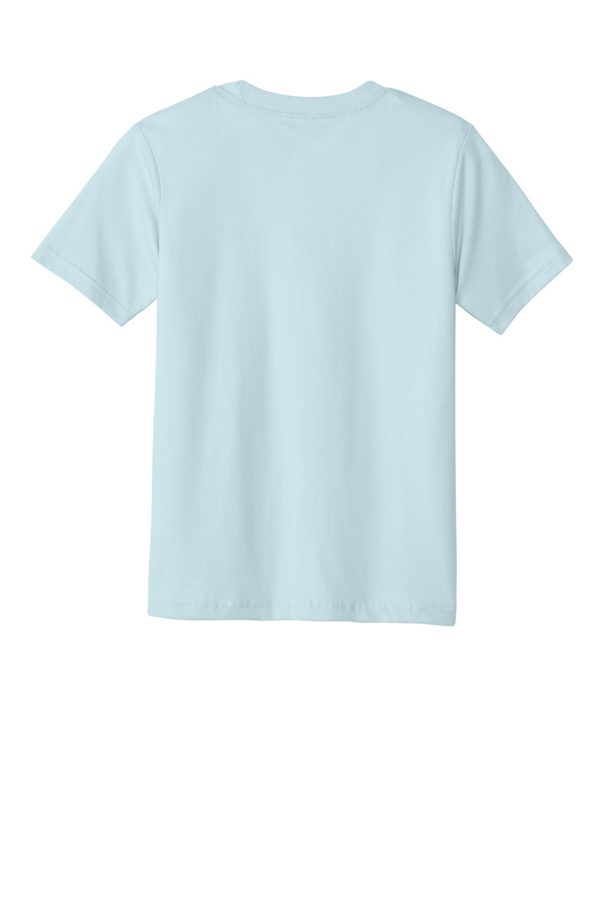 Rear View of LightBlue Next Level Apparel Youth Cotton Tee NL3310