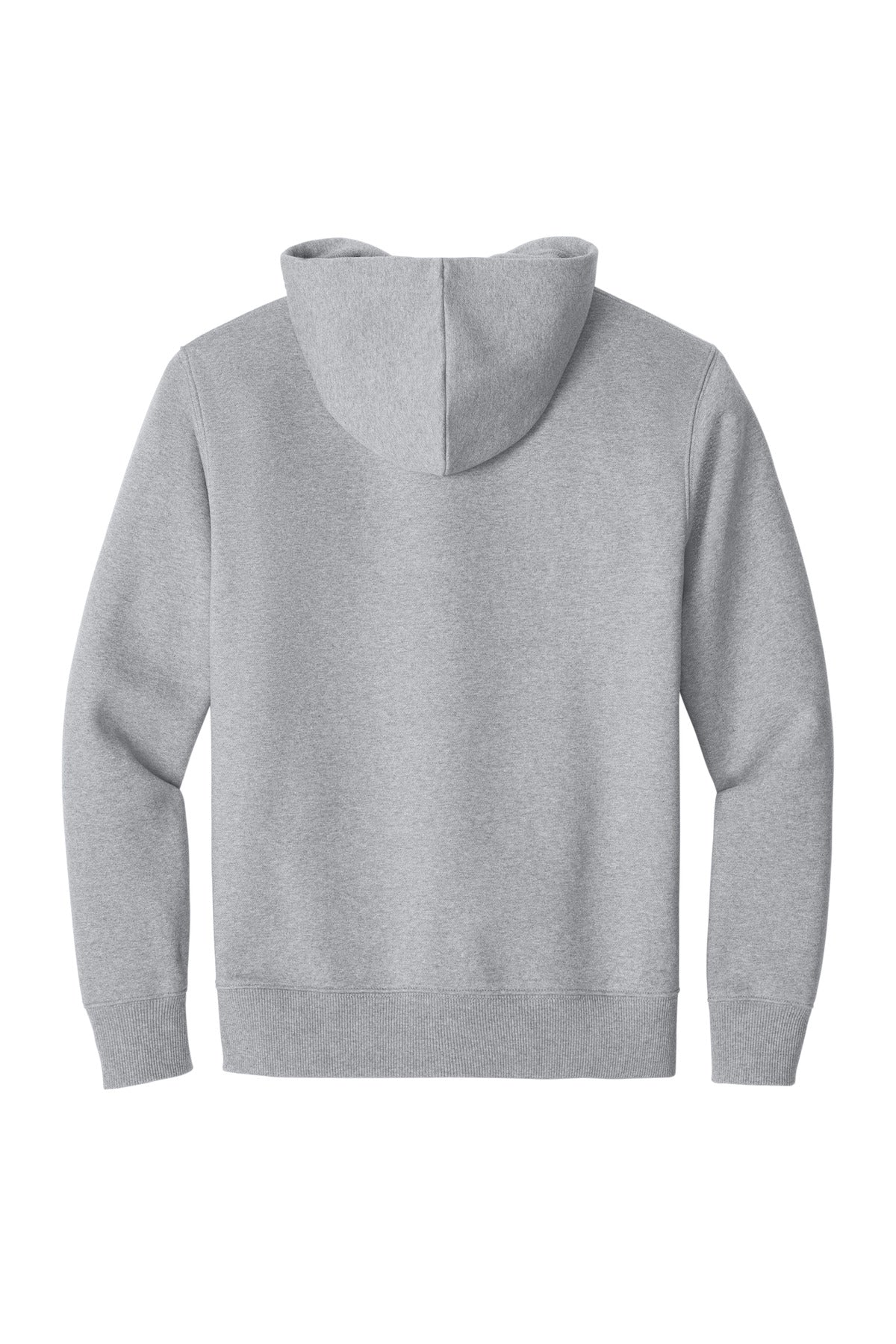 Rear View of LtHtGry District V.I.T. Super Heavyweight Fleece Hoodie DT6600