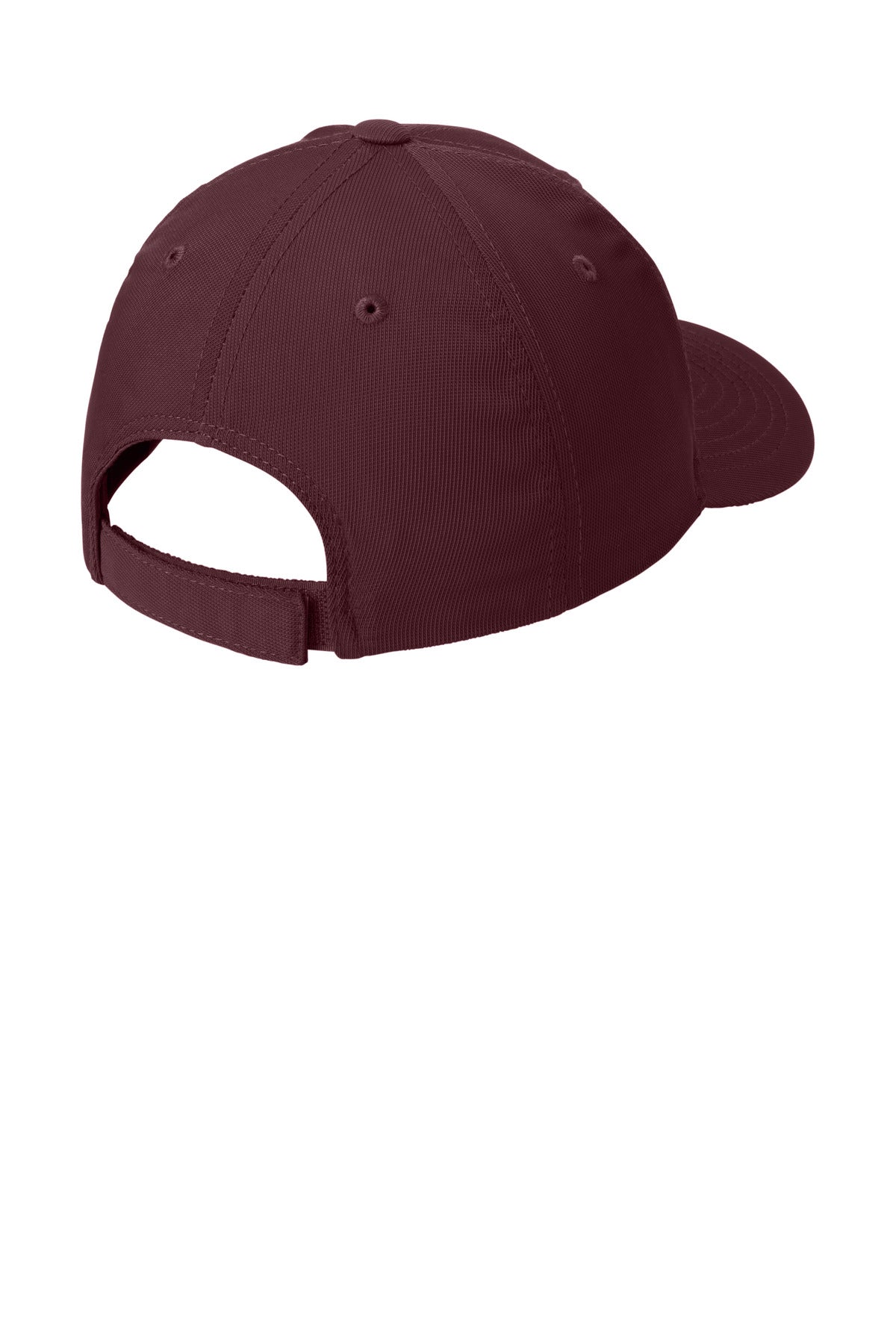 Rear View of Maroon Sport-Tek Dry Zone Nylon Cap. STC10