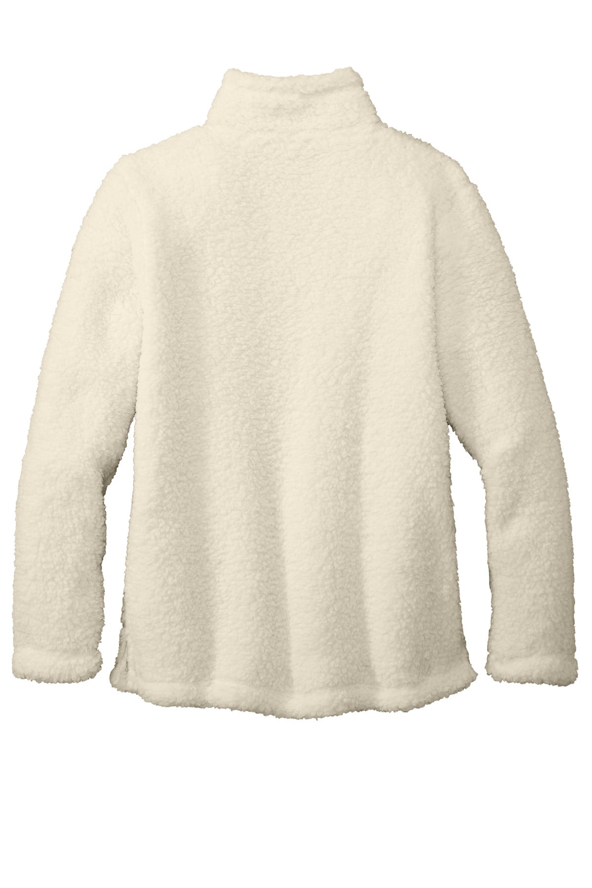 Rear View of Marshmllw Port Authority Women's Cozy 1/4-Zip Fleece L130