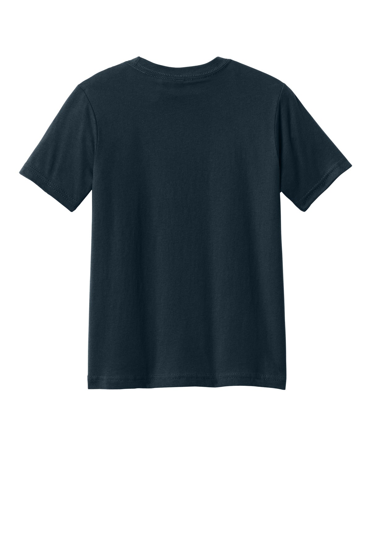 Rear View of MdntNavy Next Level Apparel Youth Cotton Tee NL3310