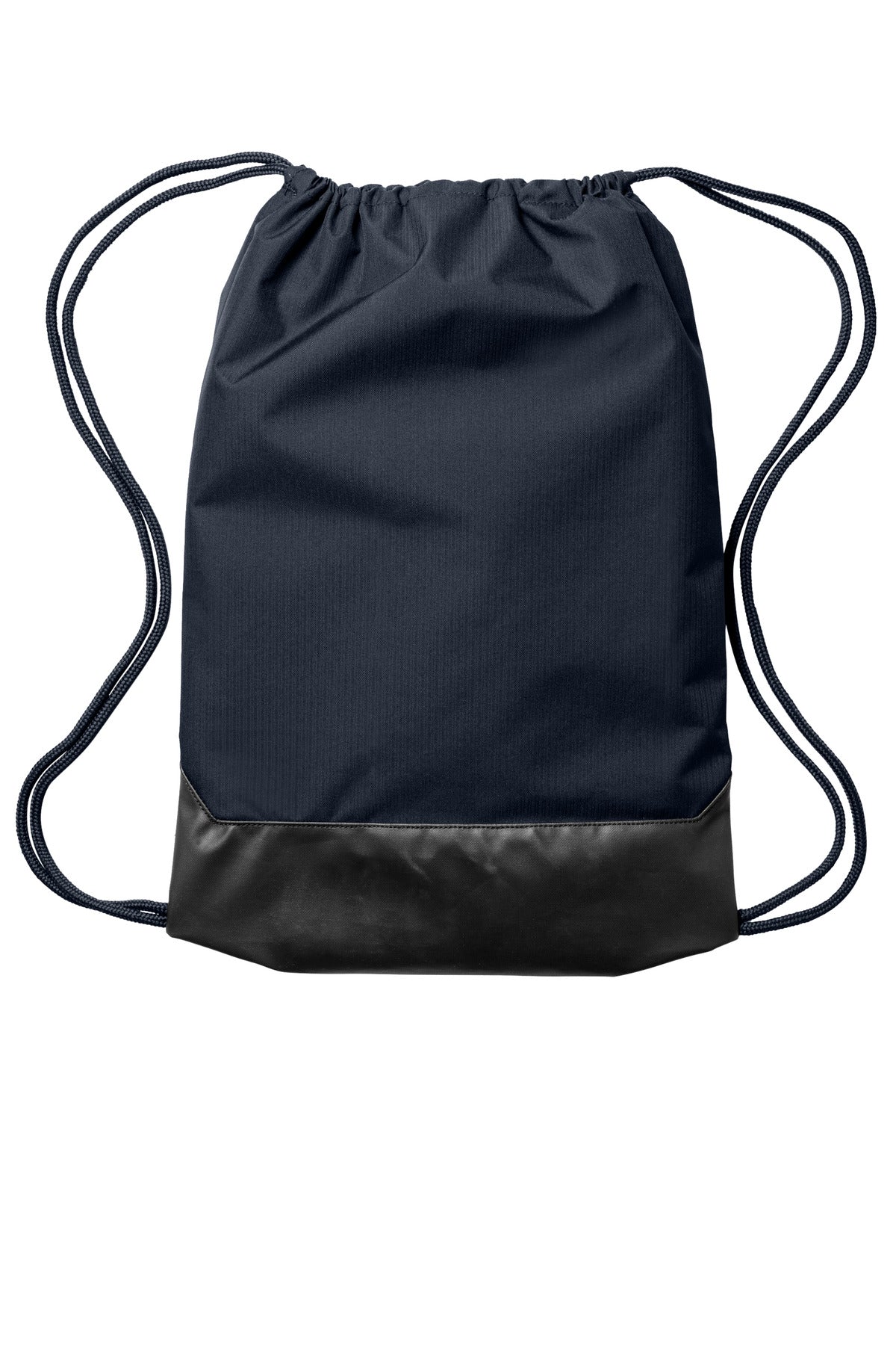 Rear View of MdntNavy Nike Brasilia Drawstring Pack NKDM3978