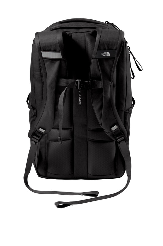Rear View of Mid Gy DH/TNFB The North Face Stalwart Backpack. NF0A52S6