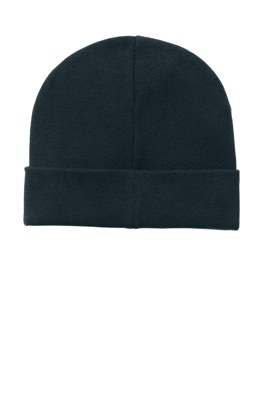 Rear View of MidnightBl tentree Cotton Beanie TTAU5922