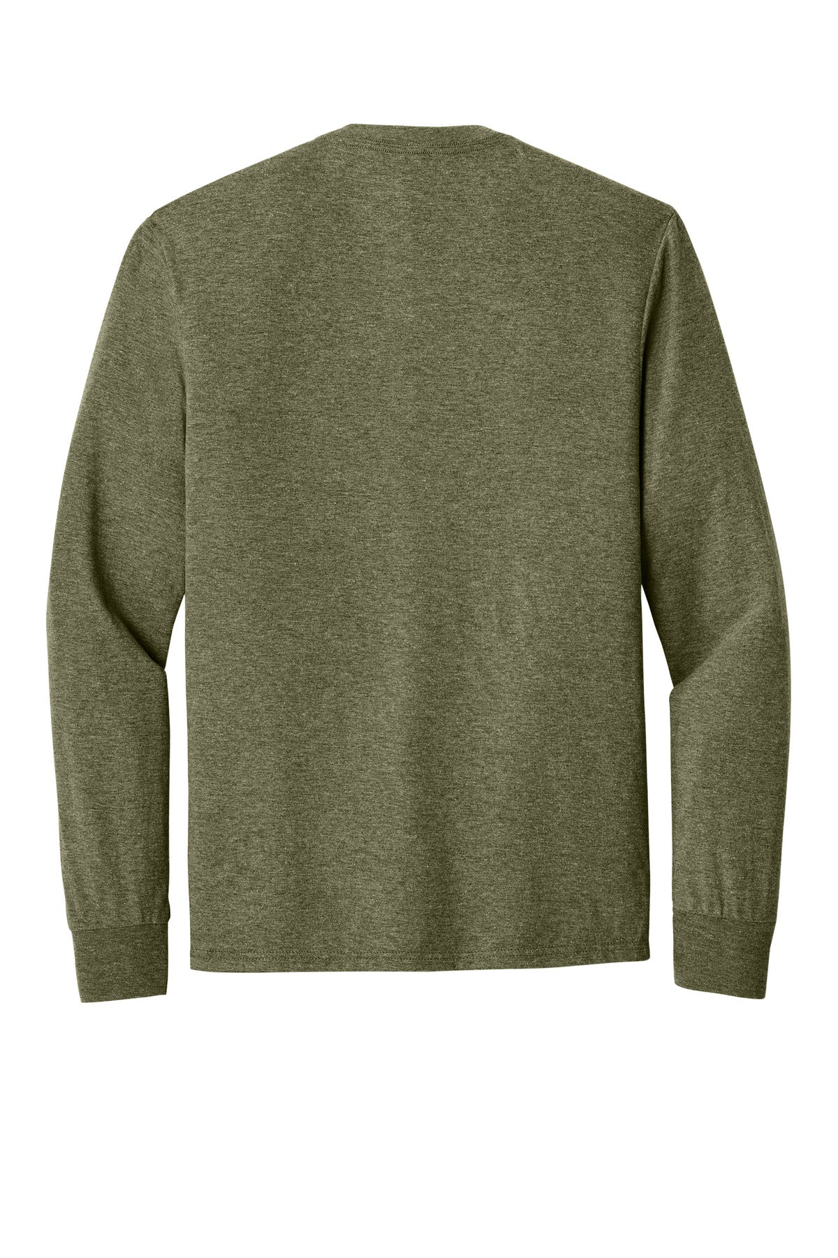 Rear View of MilGrnFst District Perfect Tri Long Sleeve Tee . DM132