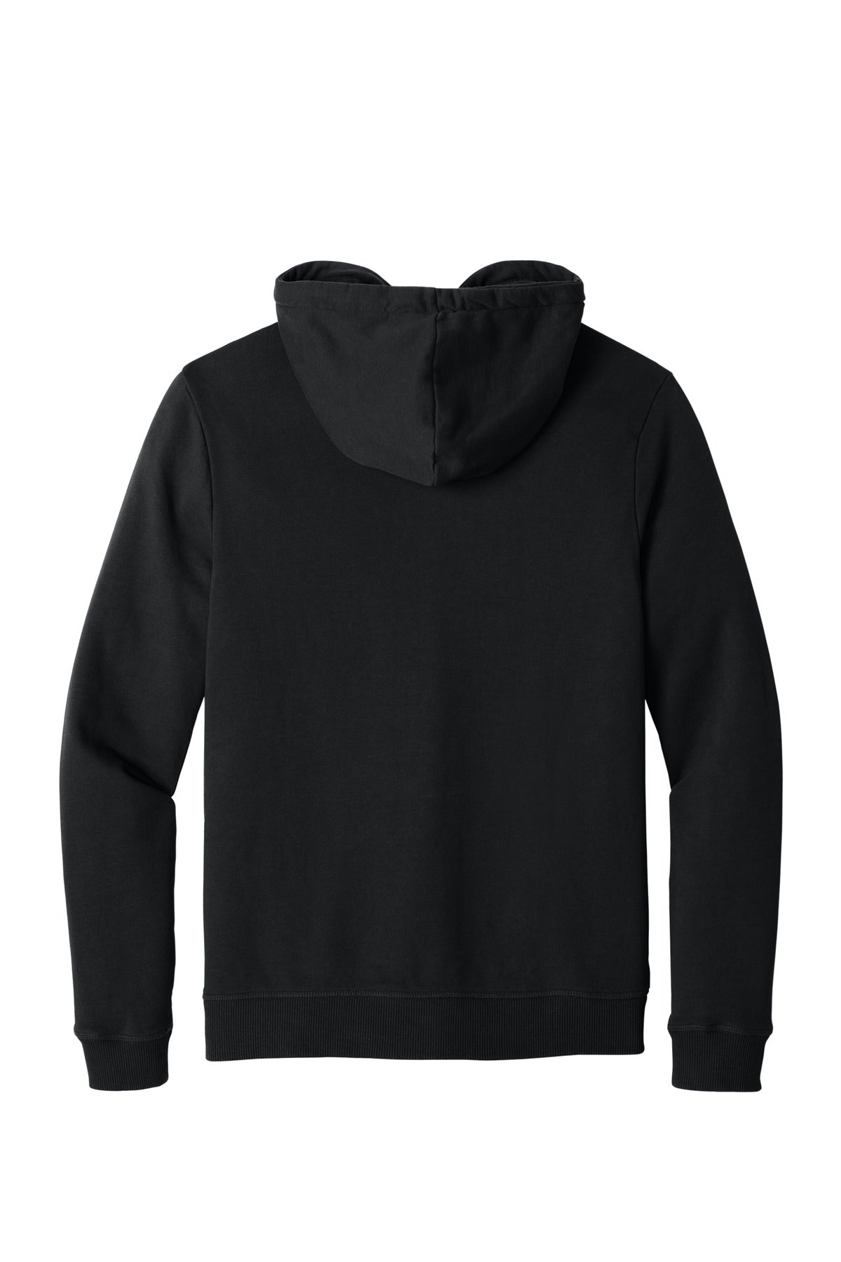 Rear View of MtoriteBlk LIMITED EDITION tentree Organic Cotton Fleece Full-Zip Hoodie TTCM4367