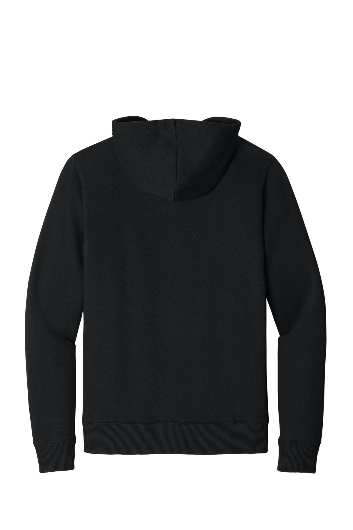 Rear View of MtoriteBlk tentree Space Dye Fleece Full-Zip Hoodie TTCM4414