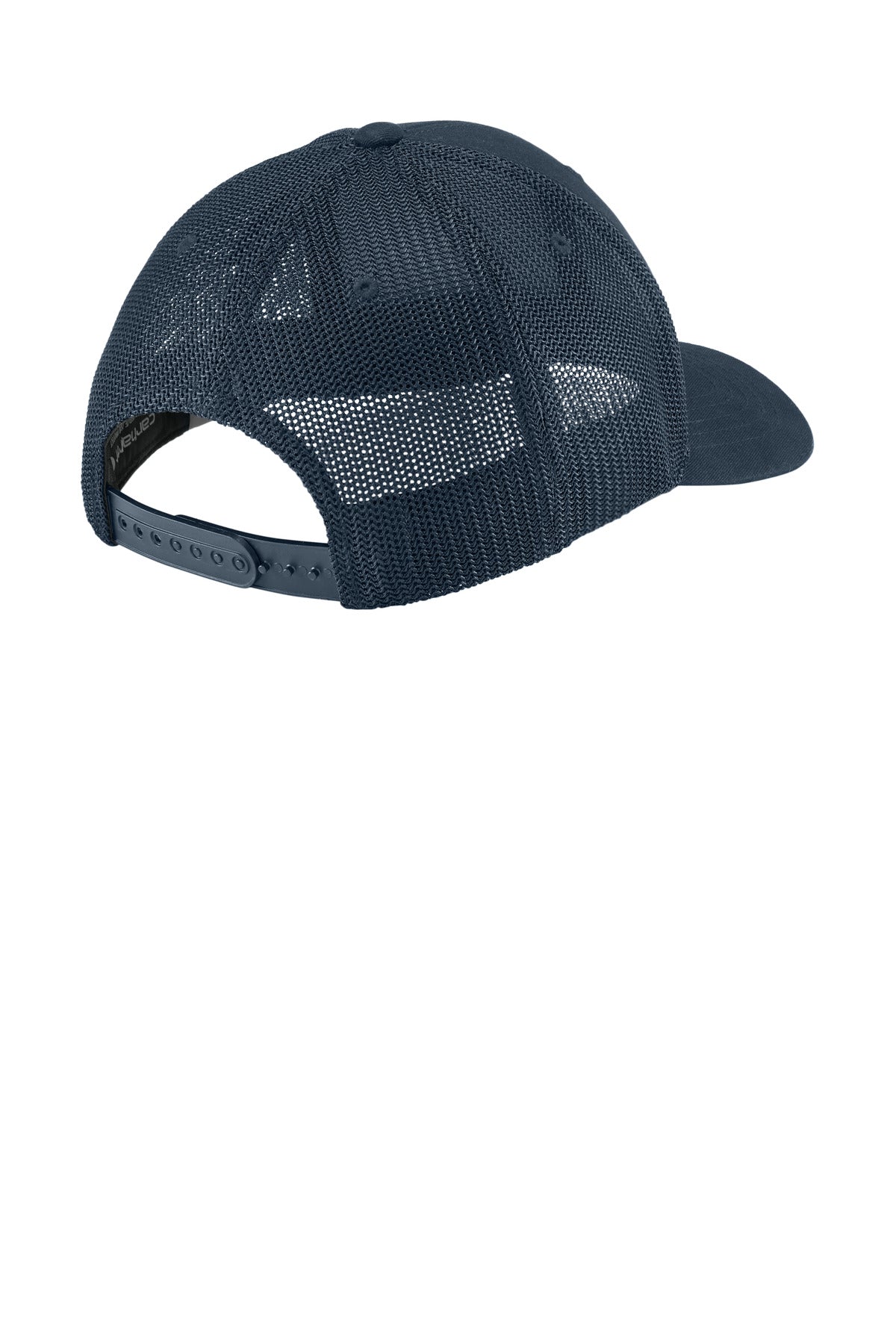 Rear View of Navy Carhartt Flexfit 110 Mesh Back Cap CT106577