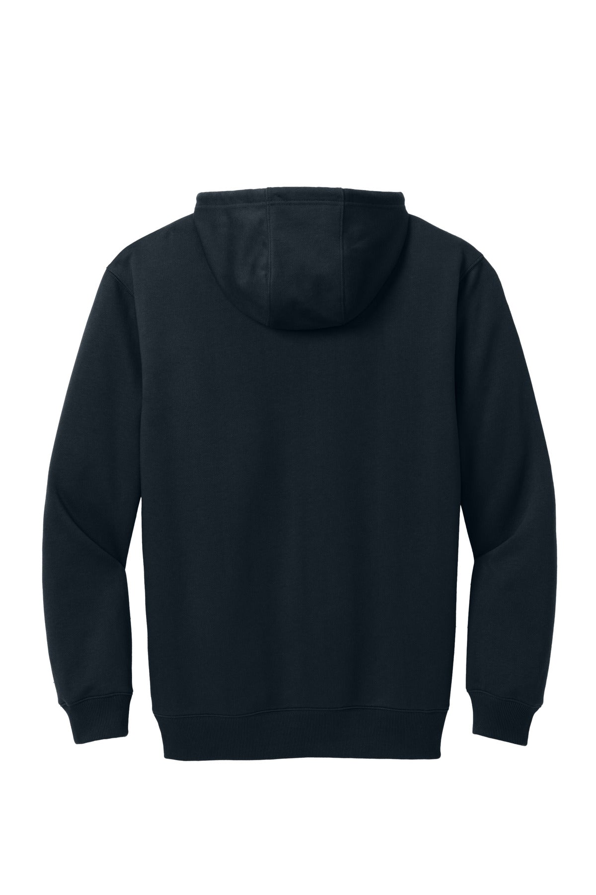Rear View of Navy CornerStone Tough Fleece Pullover Hoodie CSF630