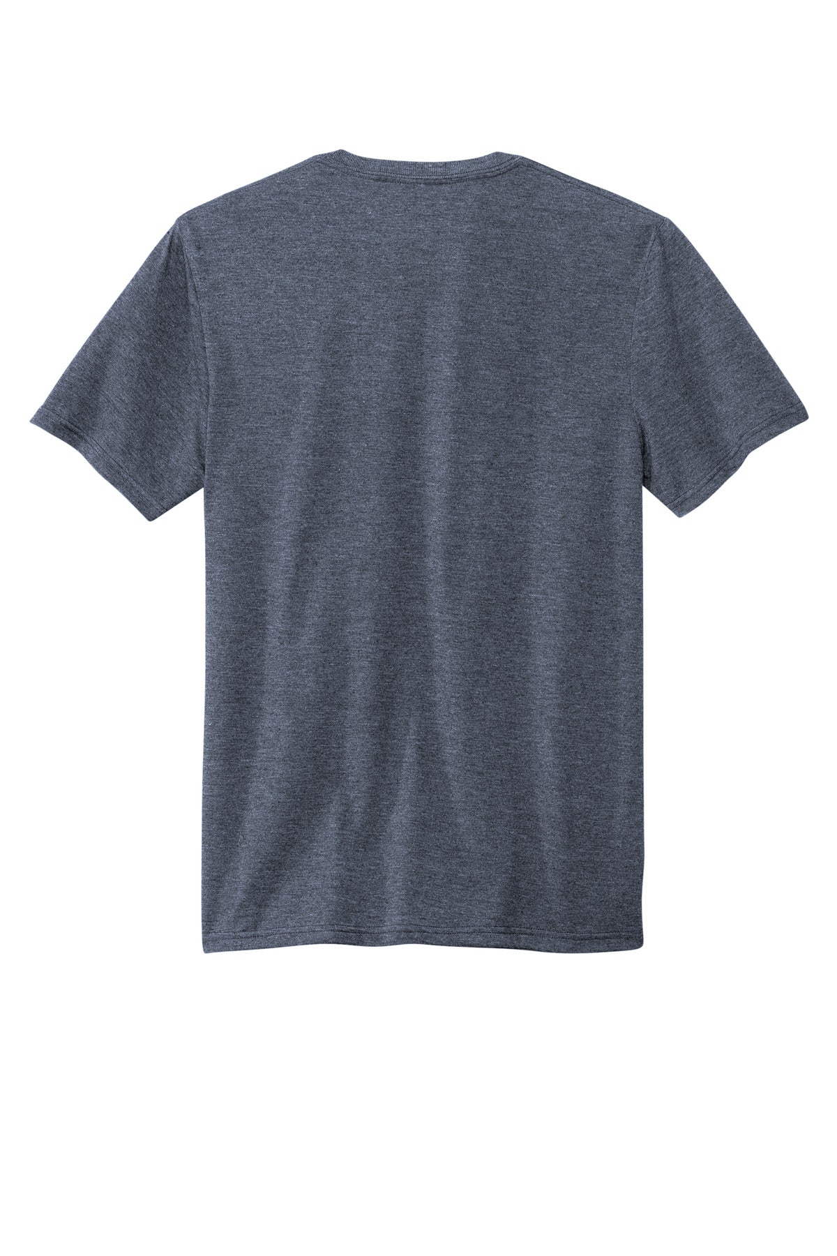 Rear View of NavyHthr Volunteer Knitwear Tri Tee VL40