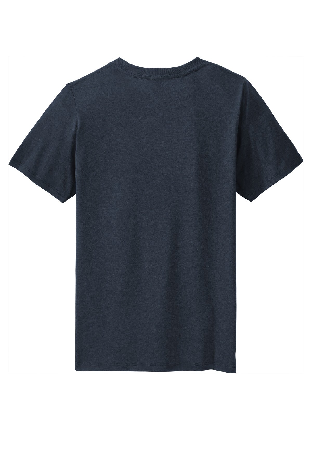 Rear View of New Navy District Youth Perfect Tri Tee. DT130Y