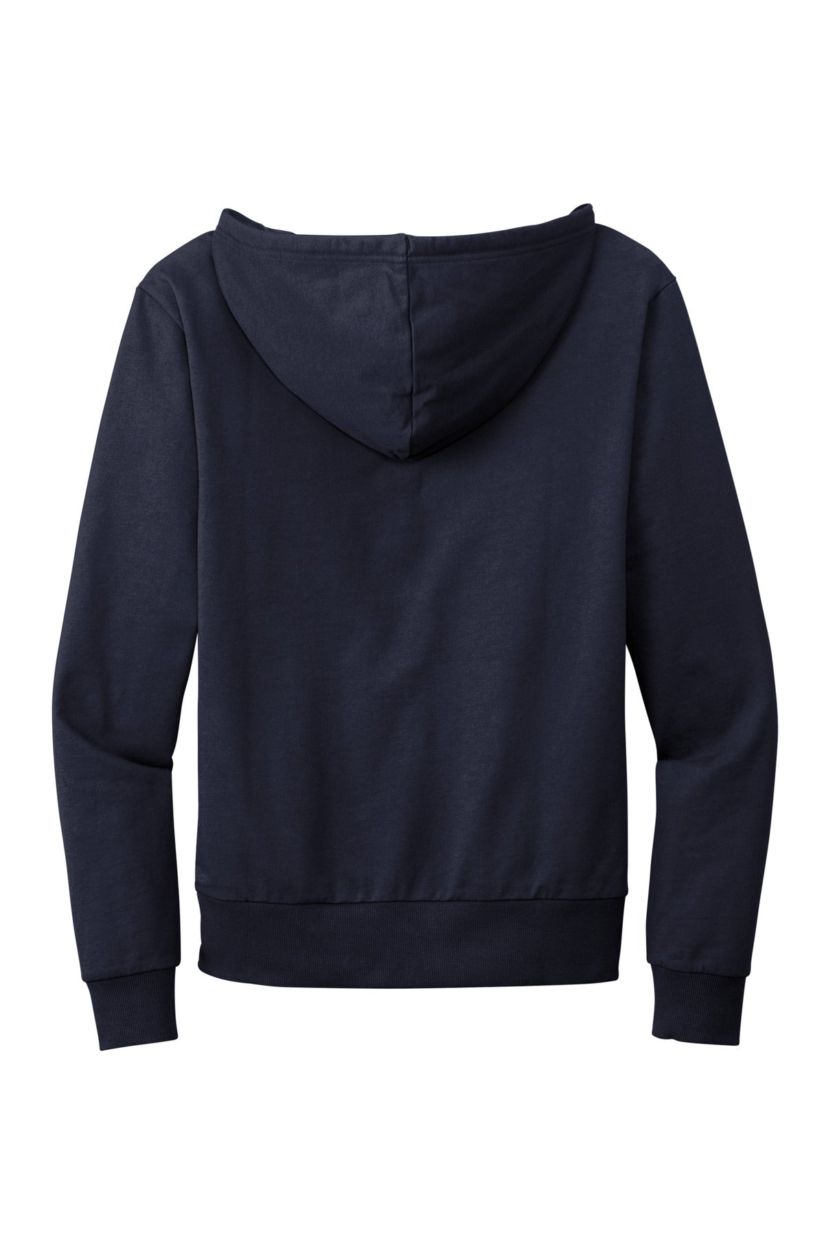 Rear View of NghtSkyNvy Allmade Unisex Organic French Terry Full-Zip Hoodie AL4002