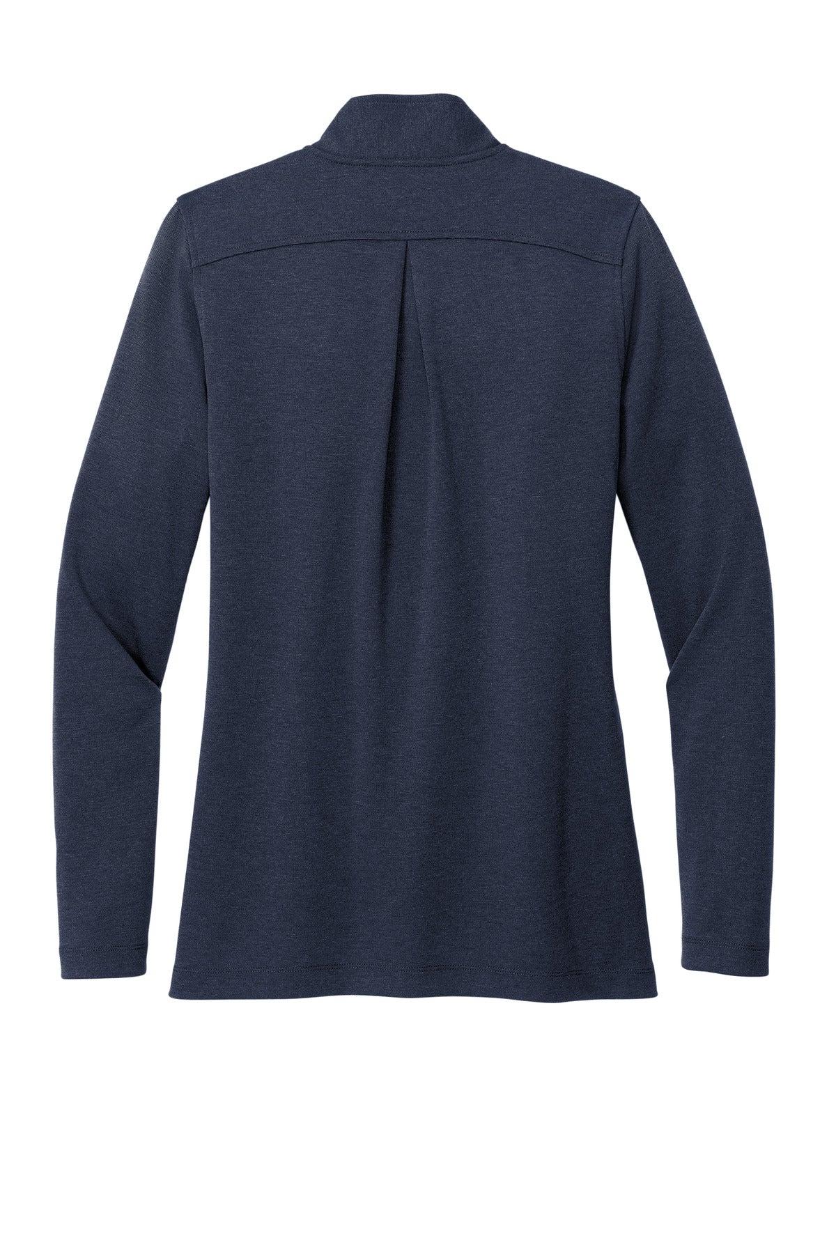 Rear View of NvBlazerHt Brooks Brothers Women's Mid-Layer Stretch 1/2-Button BB18203