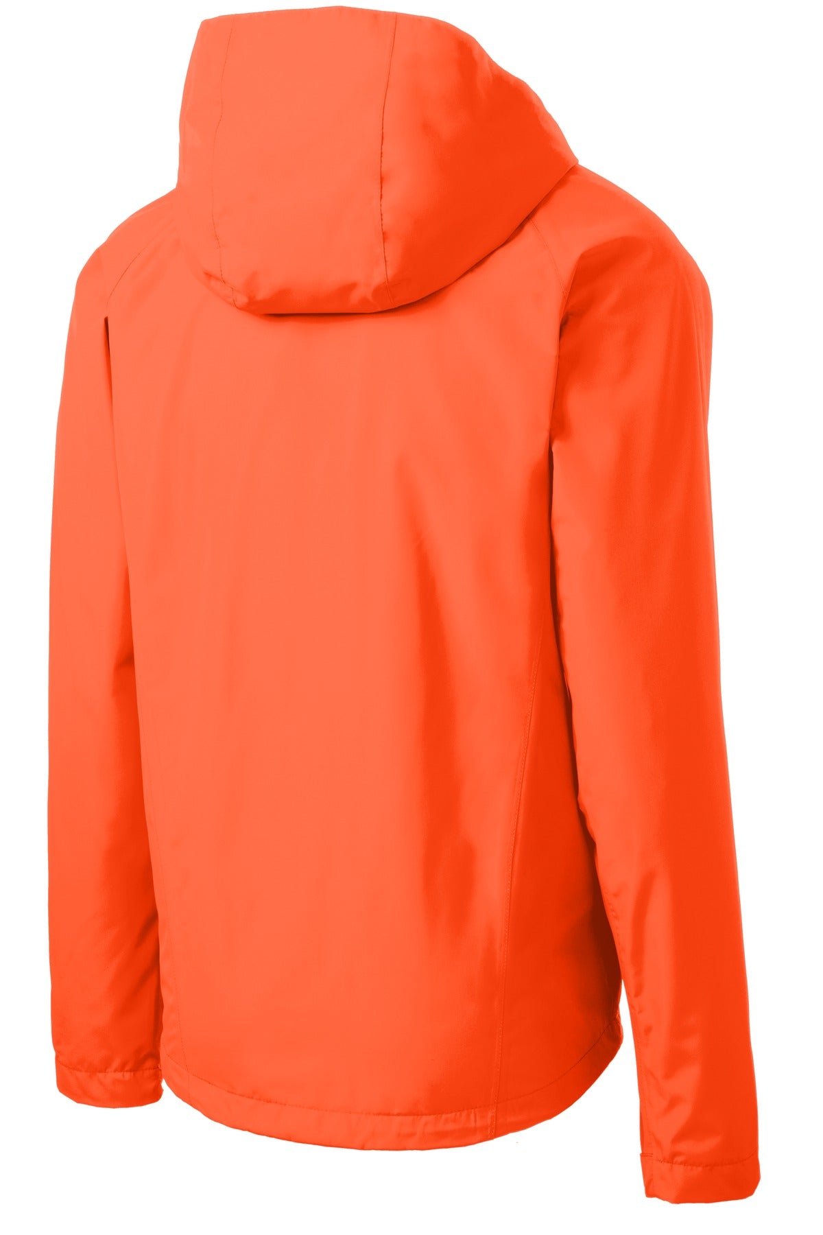 Rear View of Orange Crush Port Authority Torrent Waterproof Jacket. J333