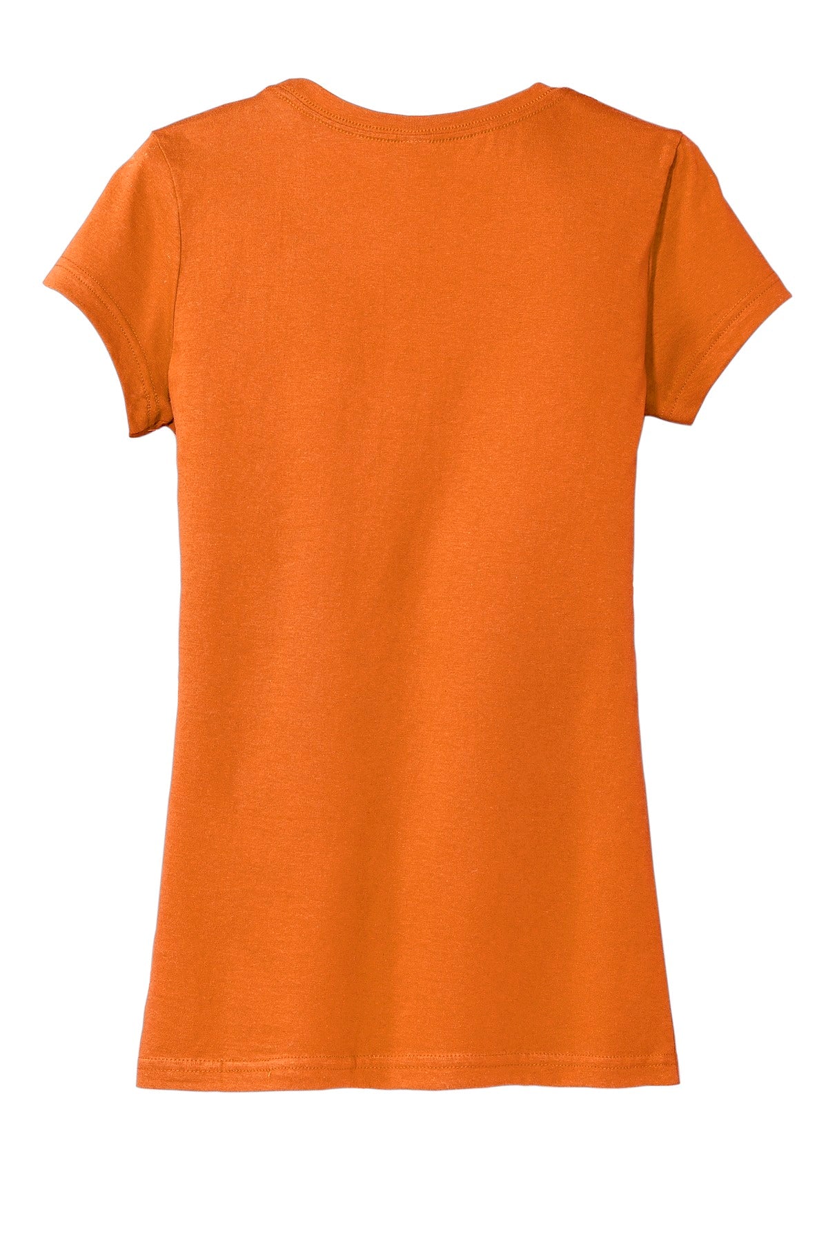 Rear View of Orange District Women's Fitted Very Important Tee . DT6001