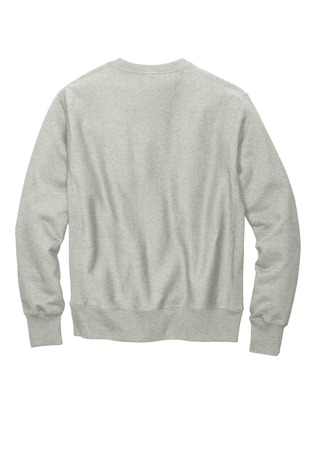 Rear View of OxfordGrey Champion Reverse Weave Crewneck Sweatshirt S149