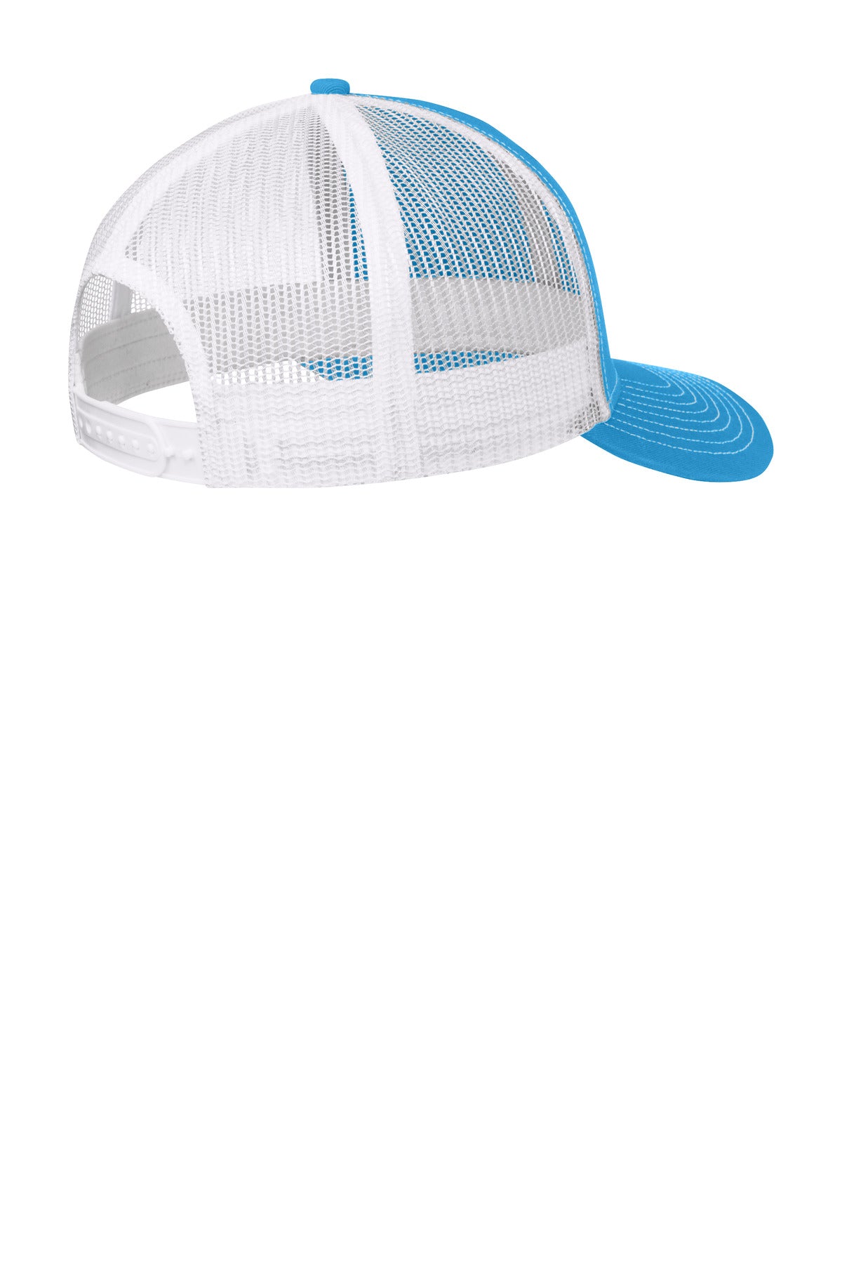 Rear View of ParcelB/Wh Port Authority Snapback Trucker Cap. C112