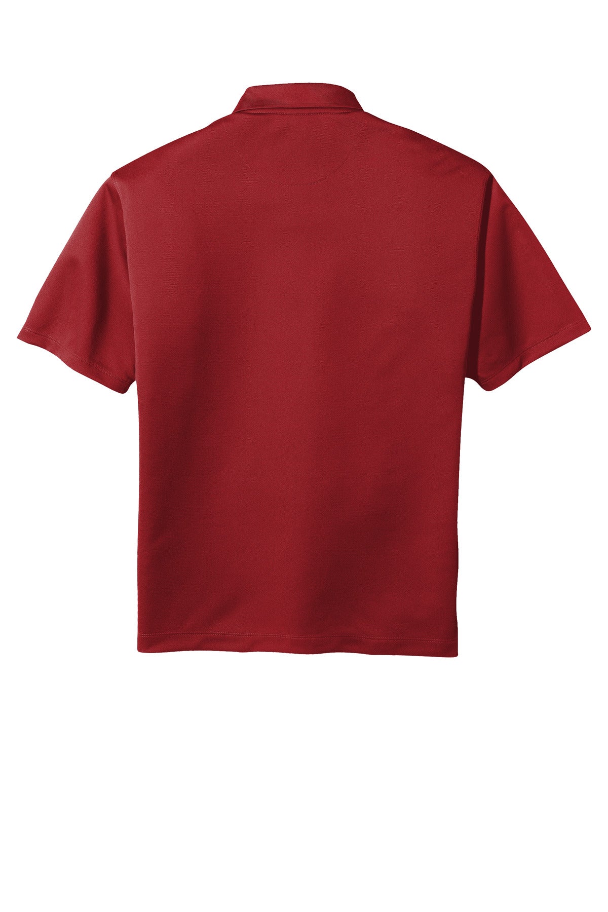 Rear View of Pro Red Nike Tech Basic Dri-FIT Polo. 203690