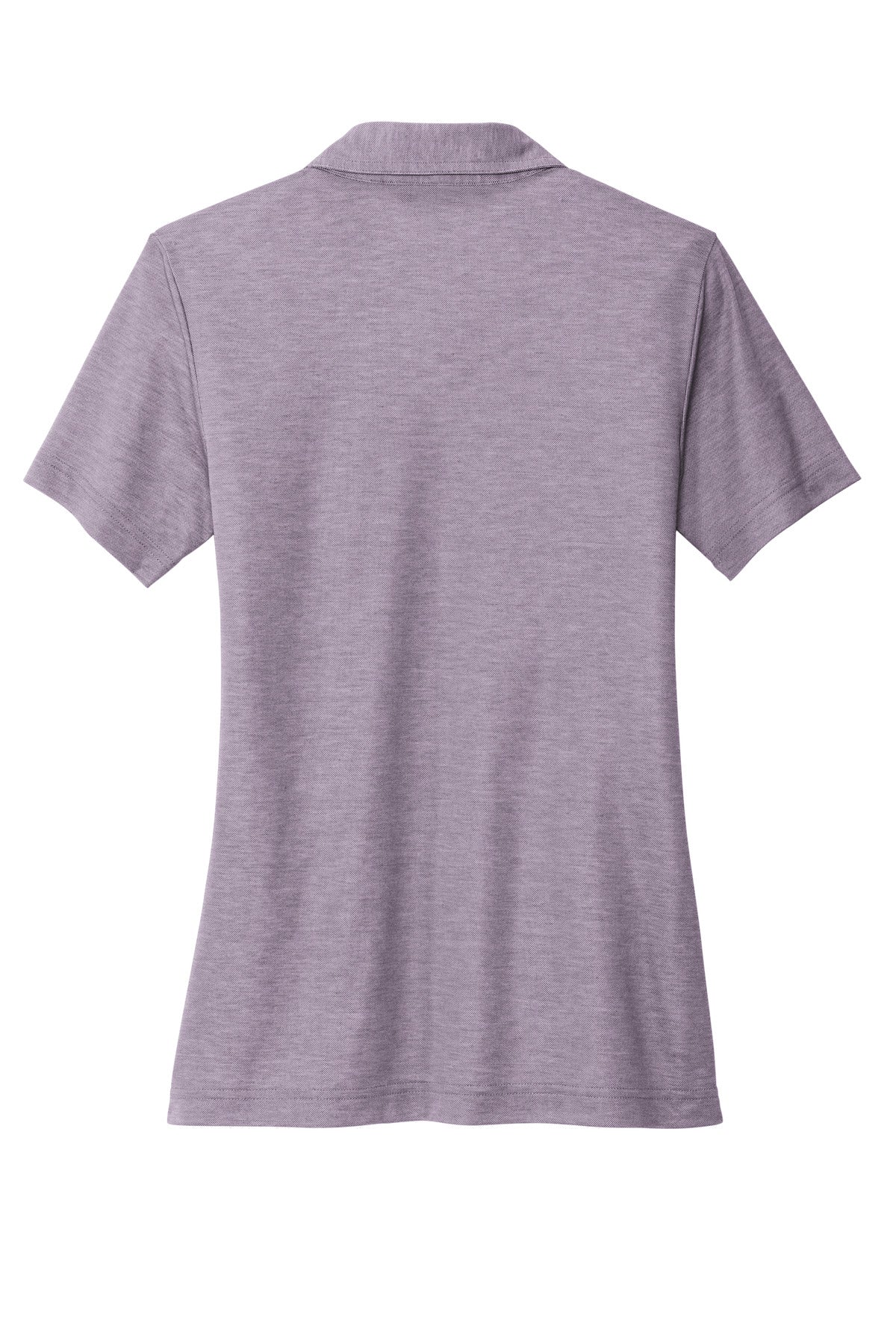 Rear View of PrplSageHt TravisMathew Women's Oceanside Heather Polo TM1WW002